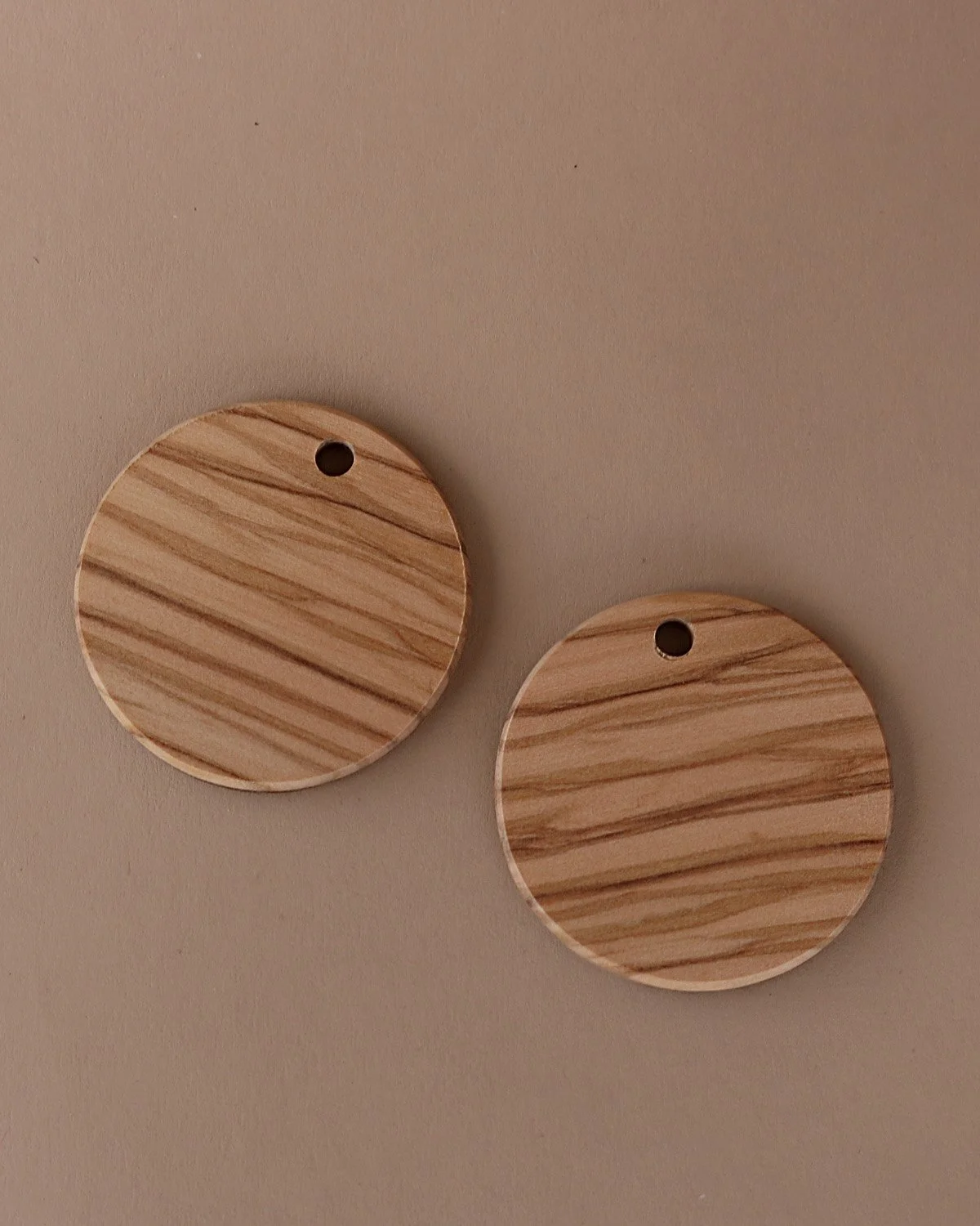 Large Solid Circles - Olivewood - Add-On Pieces