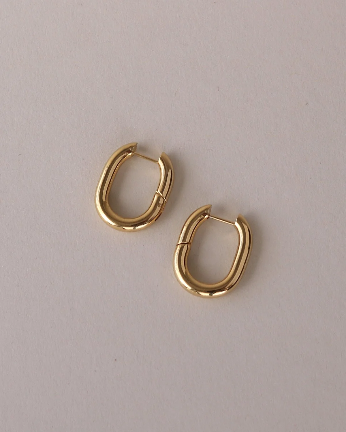 Large Gold Plated Hoops