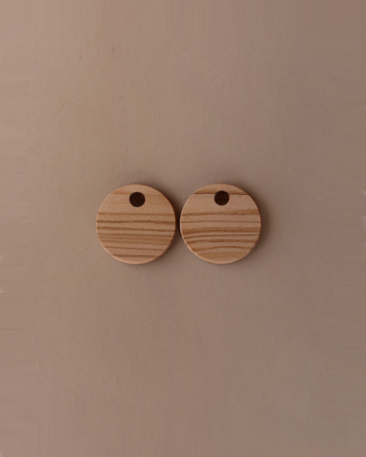 Small Solid Circles - Olivewood - Add-On Pieces