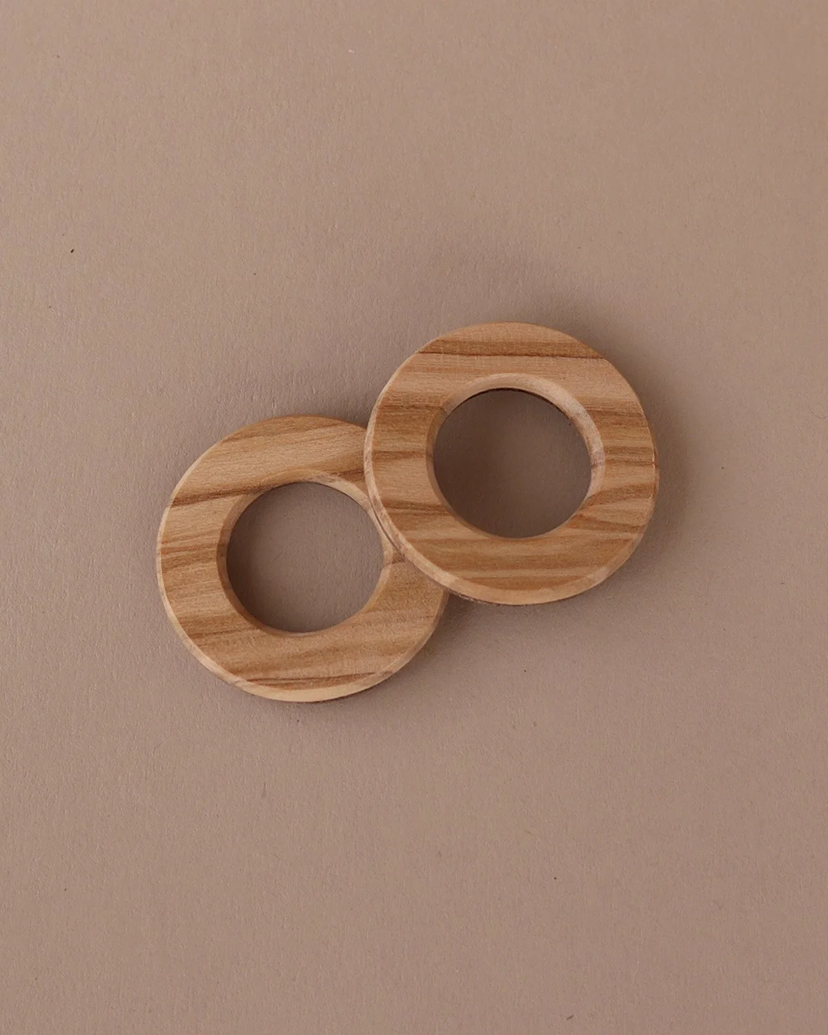 Bold Medium Hollow Circle - Olivewood - Add-On Pieces