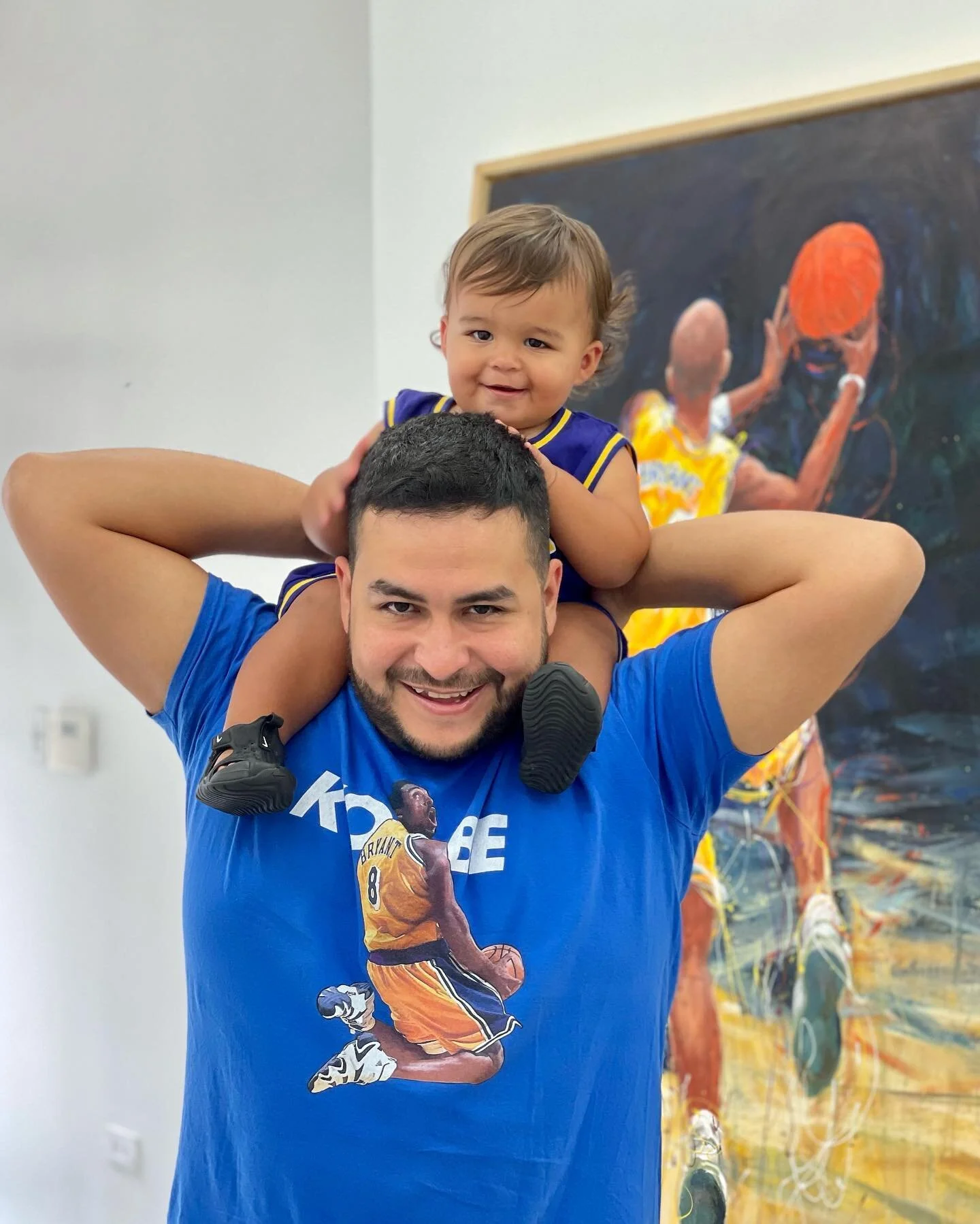 It&rsquo;s a family affair 💜🏀💛