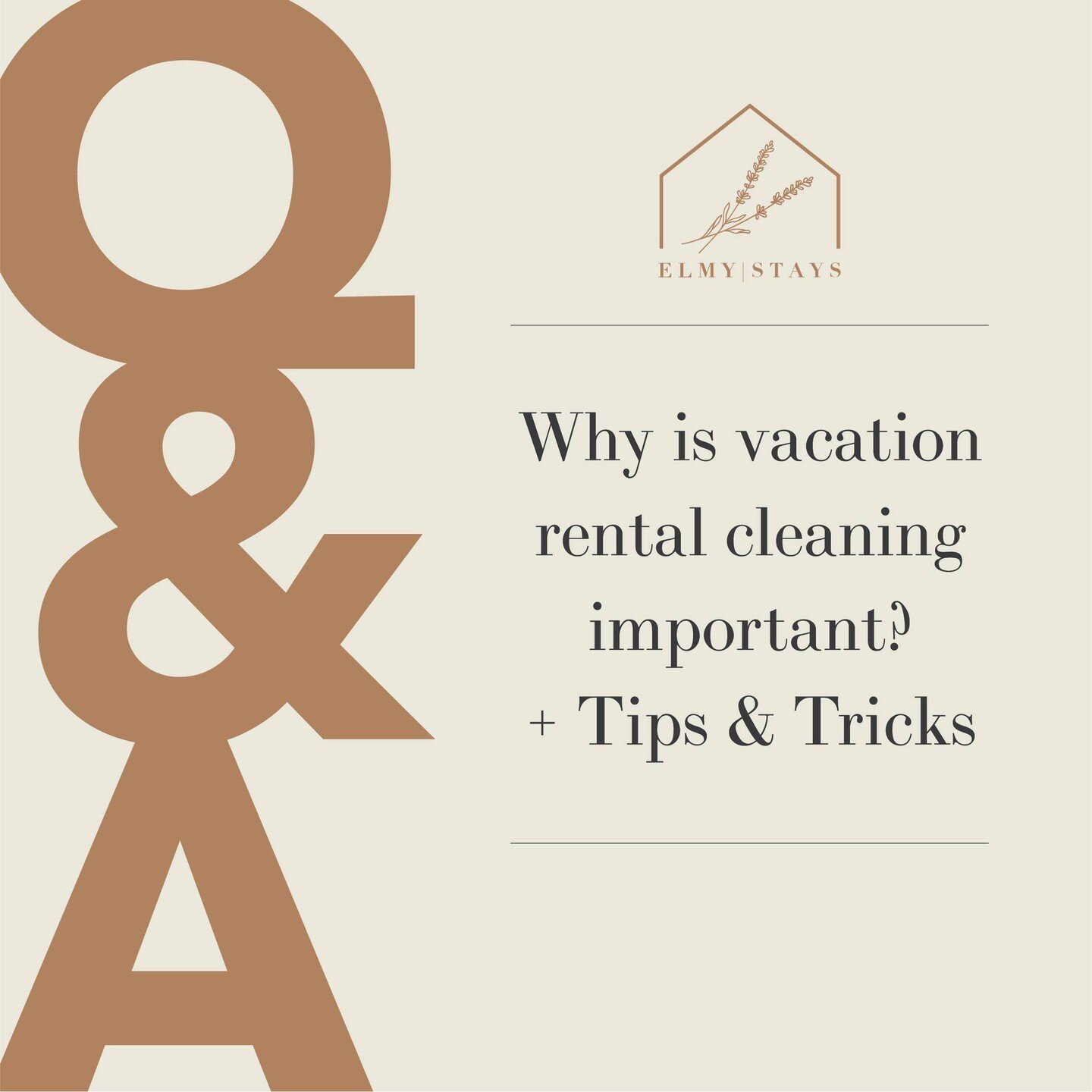 🧼 The question is pretty self-explanatory!⁠
⁠
👓️ The answer to this question is that the easiest way to make a Guest feel welcomed and comfortable is ensuring your vacation rental (or rental) is sparkling clean. Imagine if you were the Guest, and t