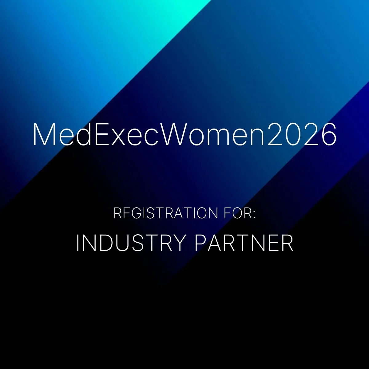 MedExecWomen2026 - Industry Partner