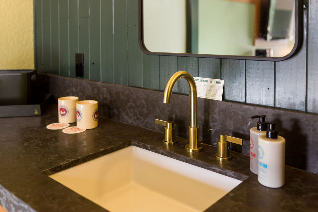 Bathroom sink.