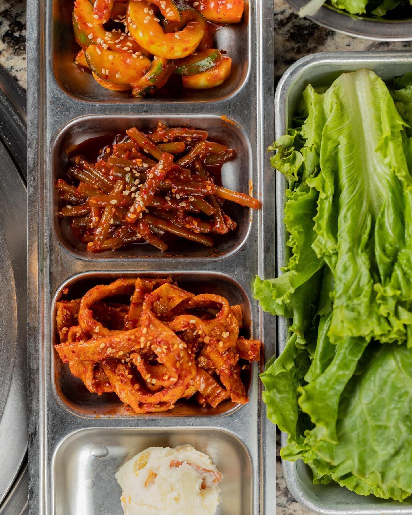 Fresh ingredients prepped and ready for you to get your grill on. 😎 Weekend hours: 
Saturday 11:30am-Midnight 
Sunday 11:30am-11pm
.
#koreanbbq #allyoucaneat #letsmeat #letsmeatkbbq #charlottenc #southendclt #clt #cltnc #clteats #cltfoodie