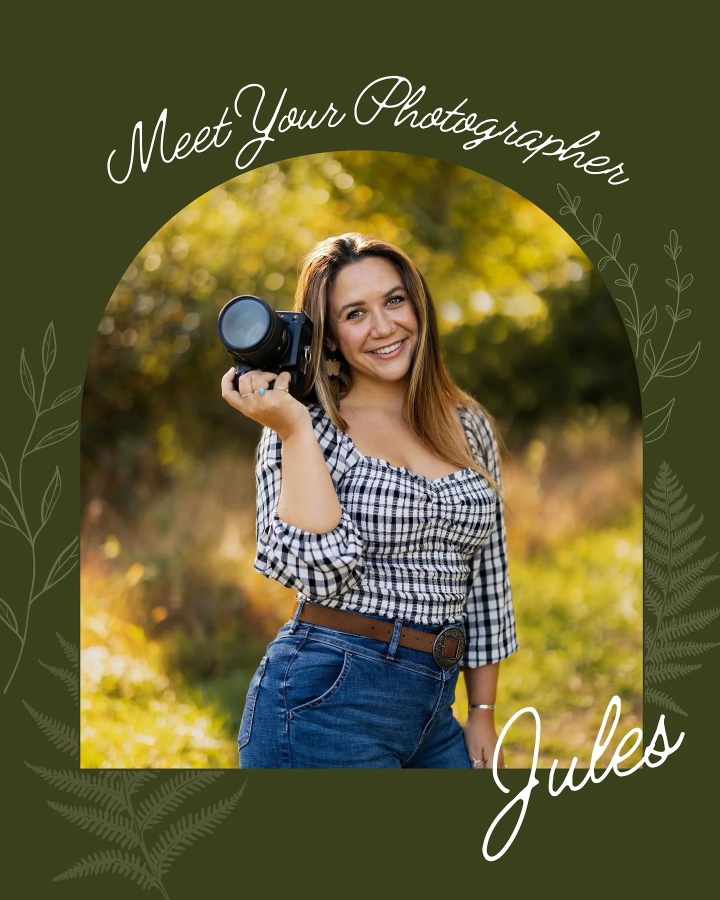 Hi y&rsquo;all! ✨ I&rsquo;m Jules, the face (&amp; heart!) behind Jules Pilkus Photography. 

I&rsquo;m so glad you found your way to this space - whether you&rsquo;re here to capture a milestone, celebrate love, or simply document the beauty of you.
