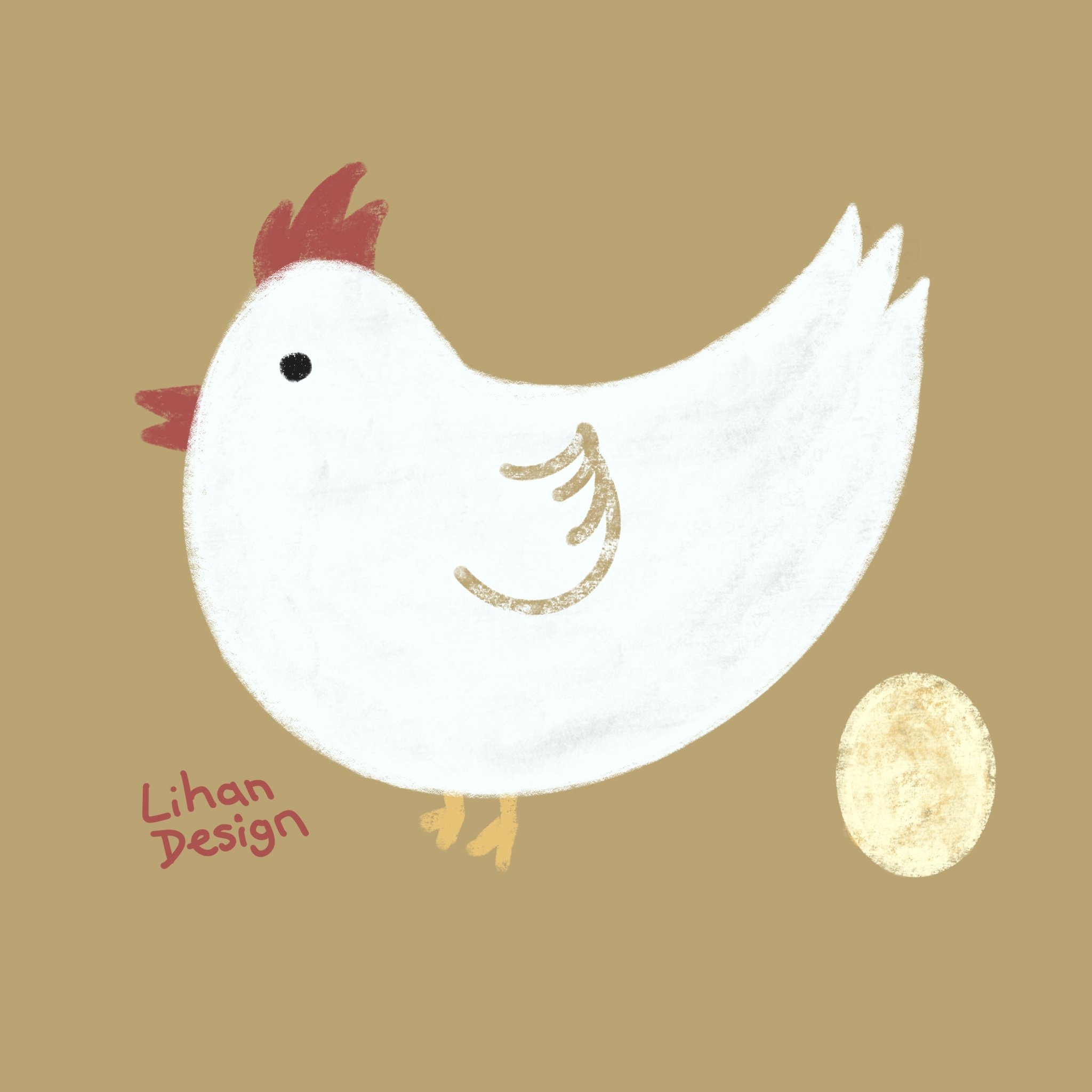 Fat chicken lays fat egg