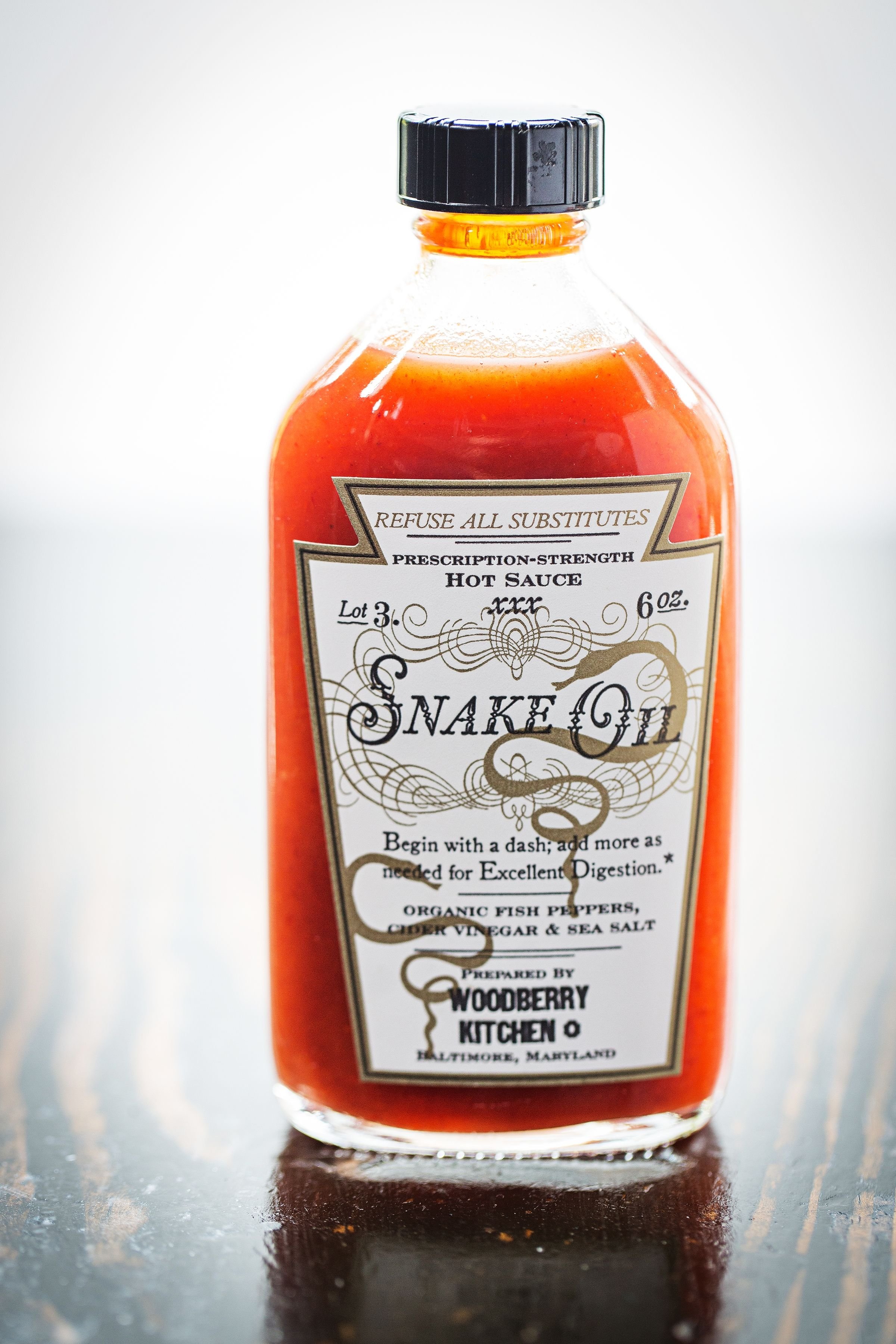 Woodberry Kitchen Snake Oil Hot Sauce