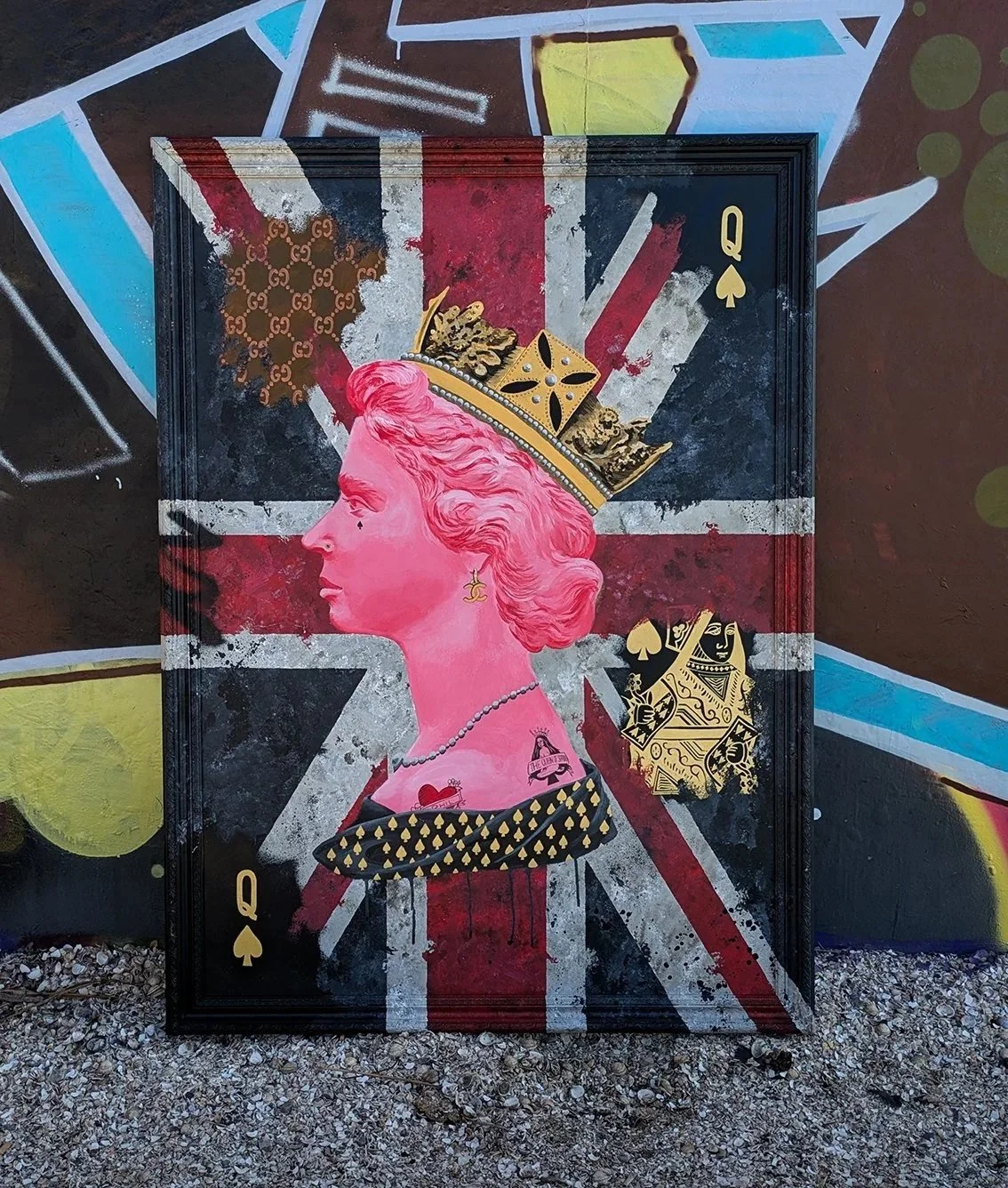 KiPS.art+-+Queen+of+Spades+Elizabeth+II+limited+edition+print+-+Wall+artwork+gift+poster+-+Framed+2.jpg