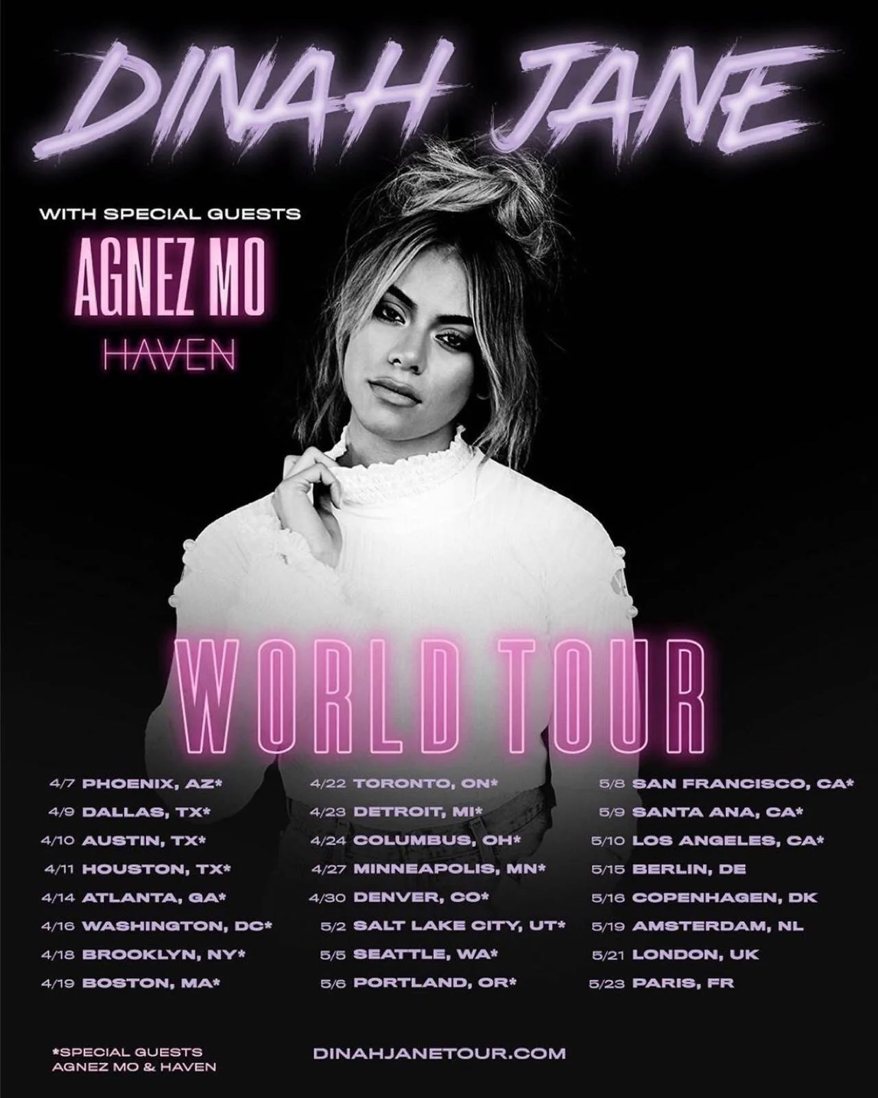 Demolition artist/writer HAVEN is going on her first WORLD TOUR with Dinah Jane and Agnez Mo!!🌎 Congratulations HAVEN! See you all in April💫