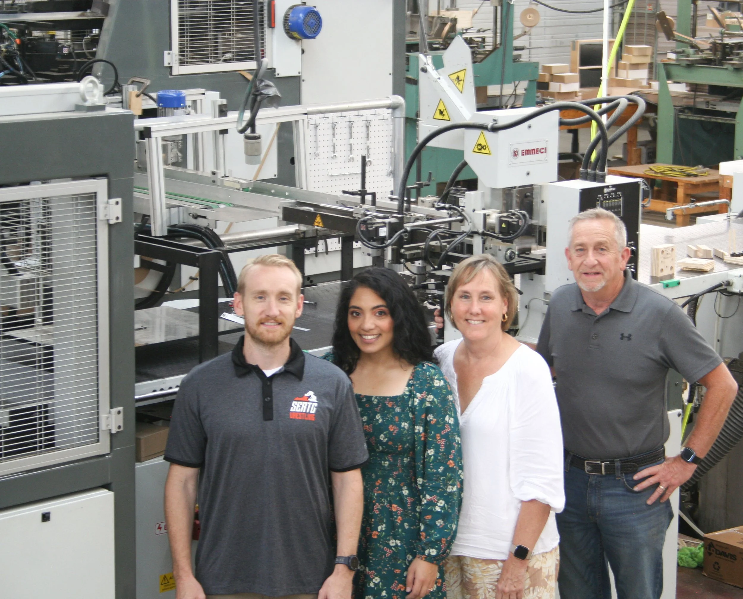The Chrisman Family of Prestar Packaging and Creative Carding. Taylor, Melanie, Anne, and Craig Chrisman