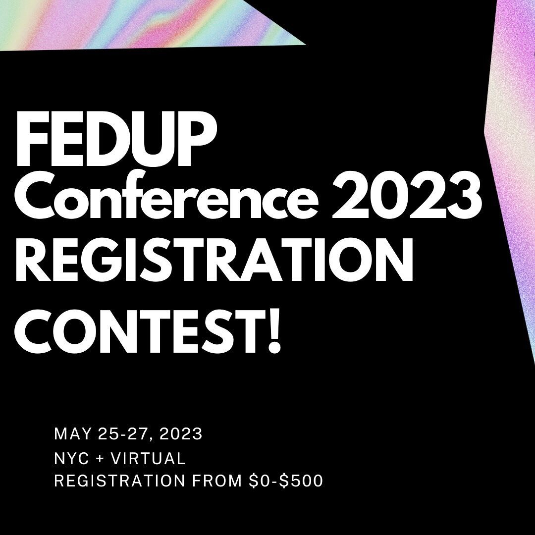 It is time!! FEDUP Conference 2023 Registration Contest 🔔

Our goal is to receive at least 50 registrations in the month of January.

In the month of January, all people who register via our website will be entered into a drawing to receive their ch