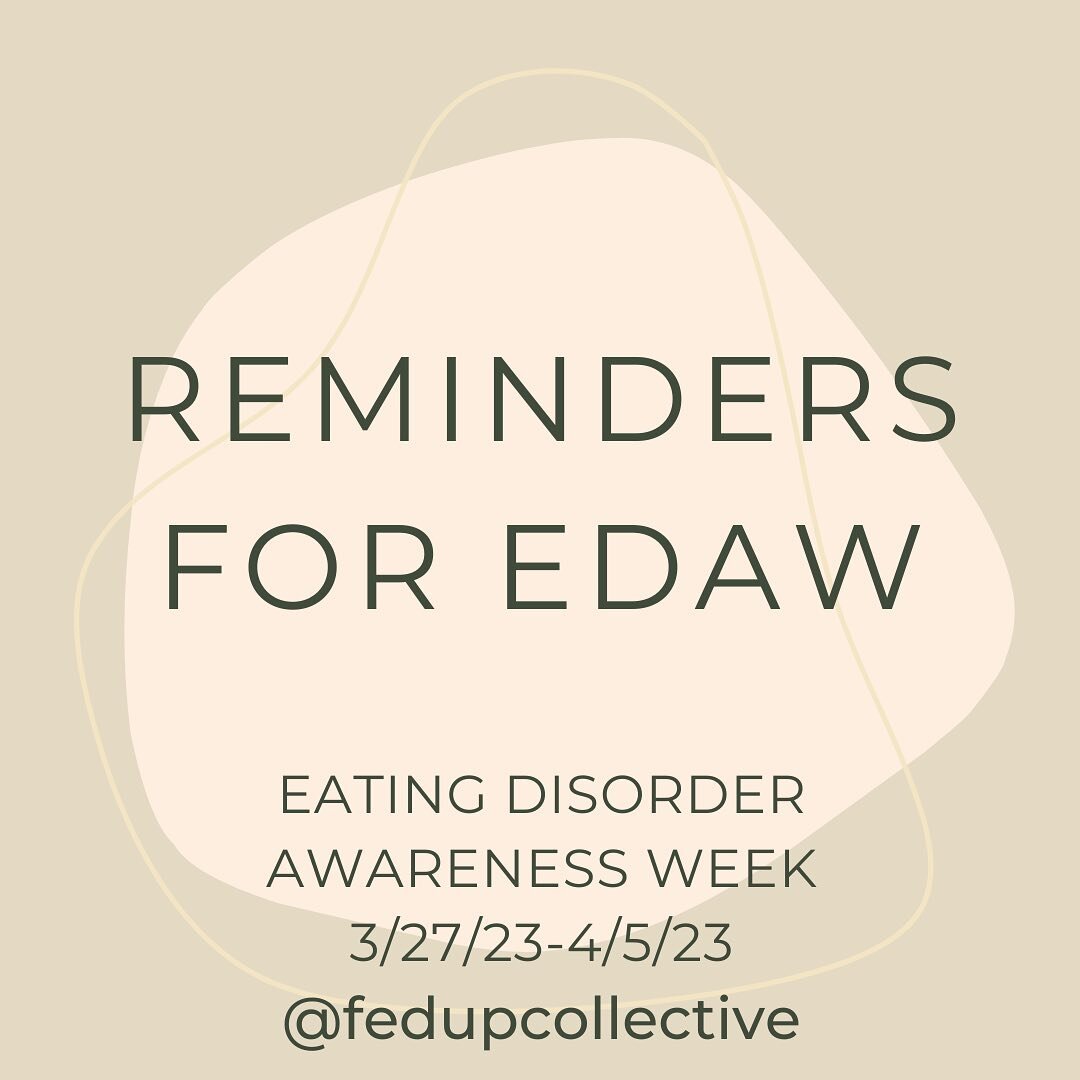 We know that EDAW can be a lot. We want to hold space for everyone who hasn&rsquo;t felt seen this week. FEDUP sees you, we love ya, and we are grateful you&rsquo;re here.