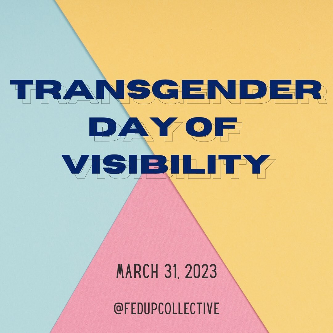 Today is TDOV, a day created to acknowledge and celebrate trans+ people. This year we want to ask our allies and community members to reflect on what our community deserves and needs instead of visibility. 
&bull;
To the younger trans+ kids, we see y