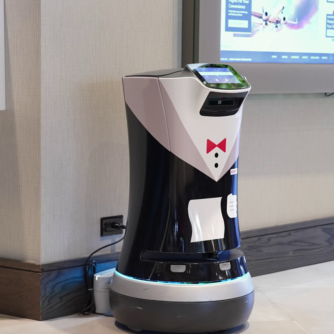 Service Robot in Hotel Lobby