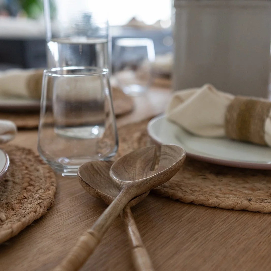 Bamboo Wrapped Salad Servers