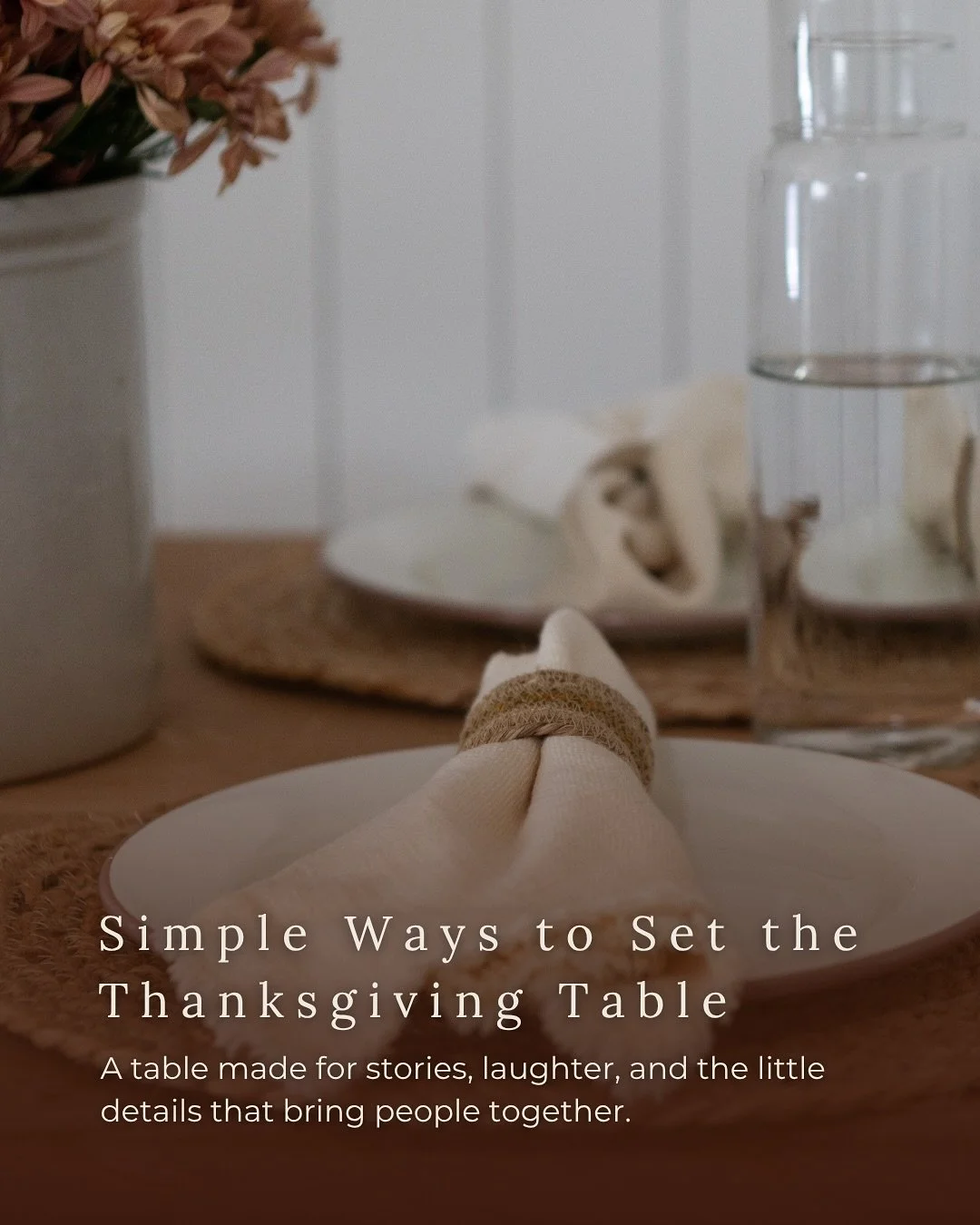 The season for gathering is here, and we&rsquo;re ready for it. 🍂 Who else is excited for Thanksgiving?

Thanksgiving is all about bringing the people we love around the table &mdash; sharing stories, good food, and moments that remind us what truly