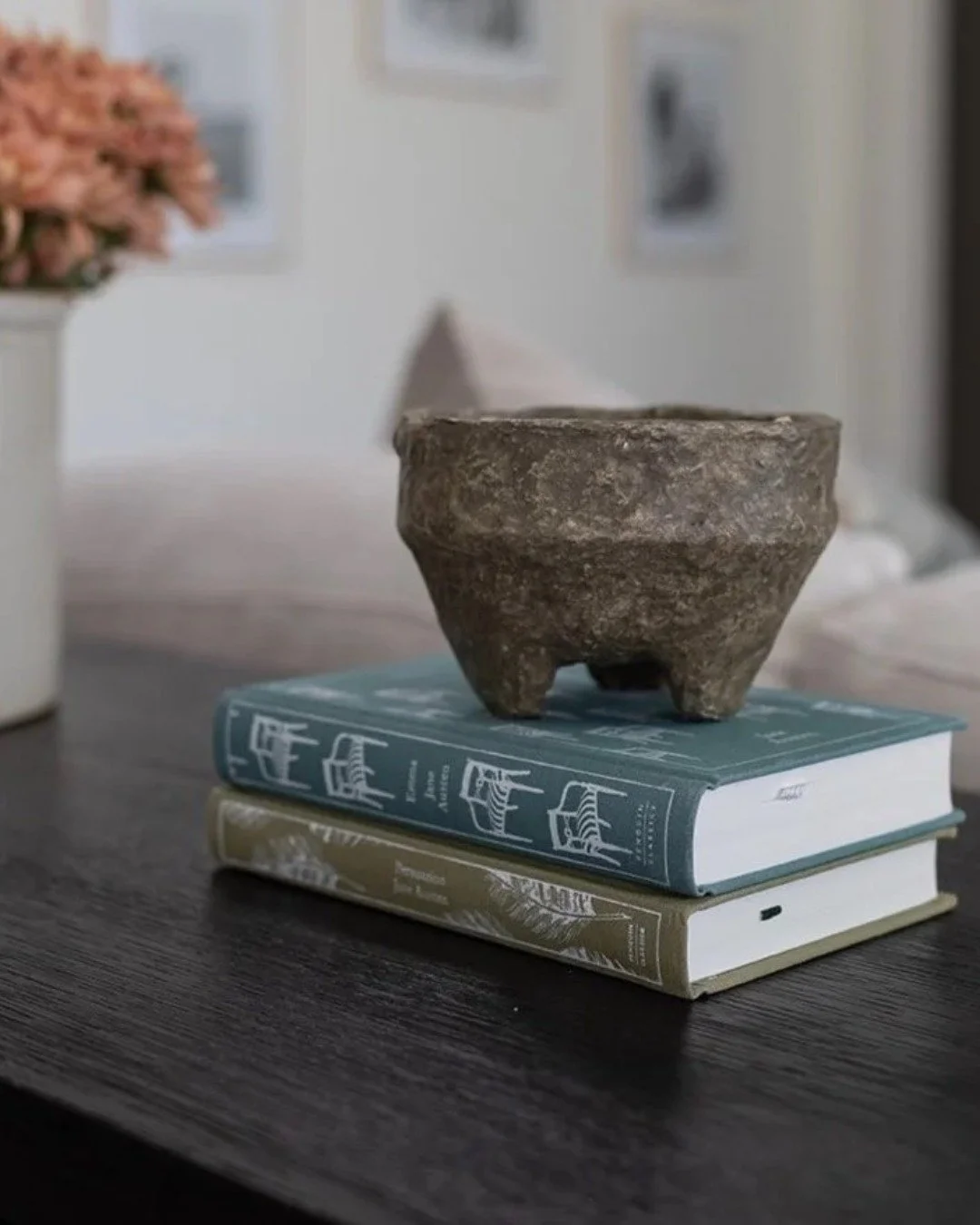 There&rsquo;s something timeless about paper m&acirc;ch&eacute; &mdash; the texture, the imperfections, the way it feels both sculptural and effortless. This footed bowl adds a quiet layer of character wherever it lands, and we loved styling it for o