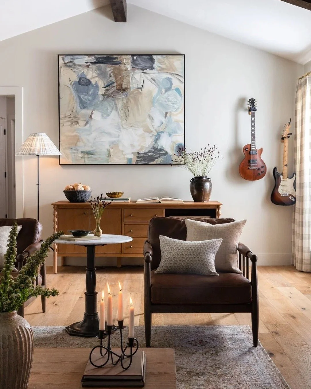 Sometimes the best design discoveries happen by accident.
When this home flooded, the painted brick around the fireplace had to go &mdash; revealing the original brick beneath.

Sixteen and a half hours (no kidding, 16.5 hours) of stripping paint lat