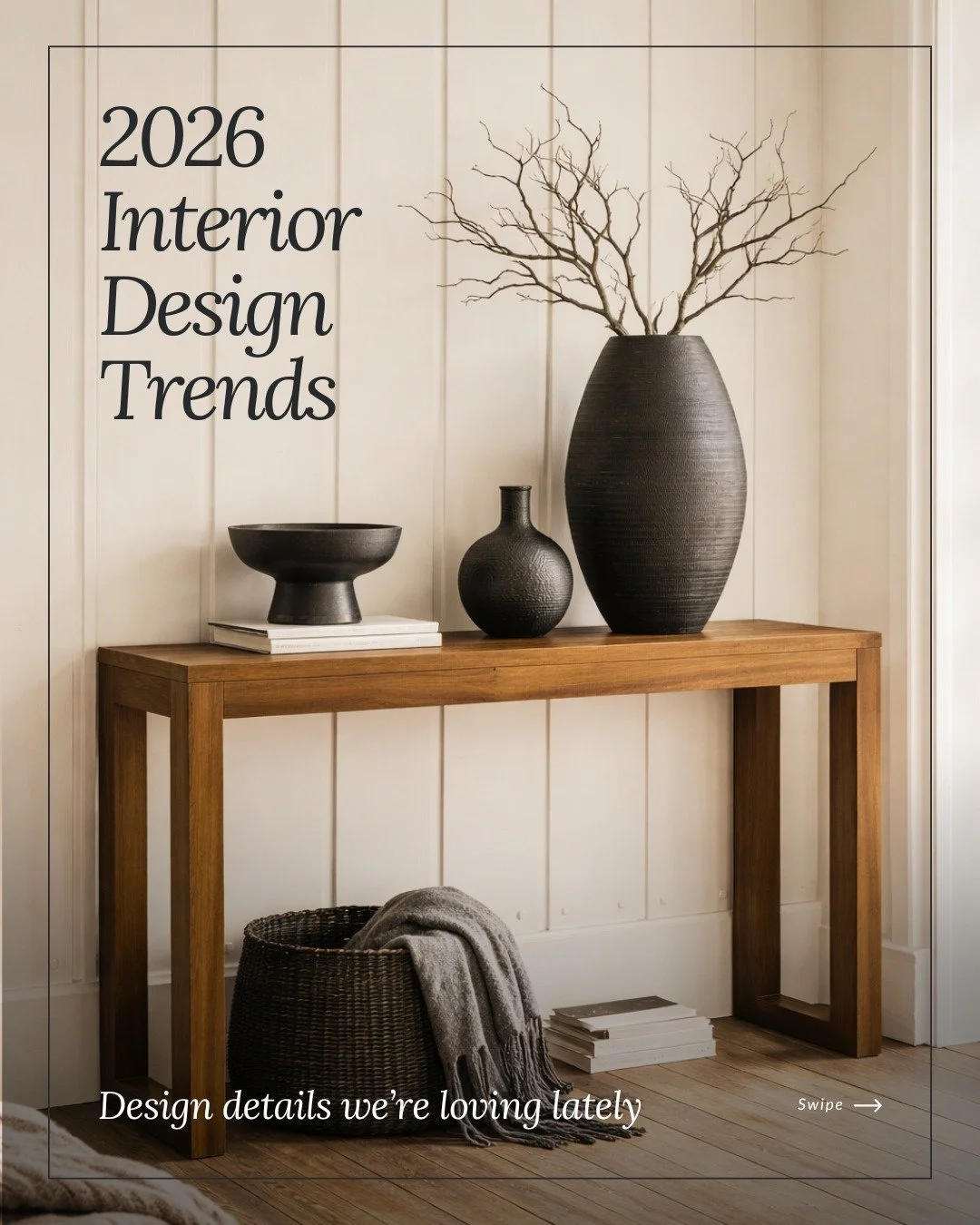 2026 interior design trends are pointing toward spaces that feel softer, warmer, and more personal. 🤍

More grounded color. More texture. More homes that feel good to live in, not just good to photograph. We are seeing curved forms replace sharp lin