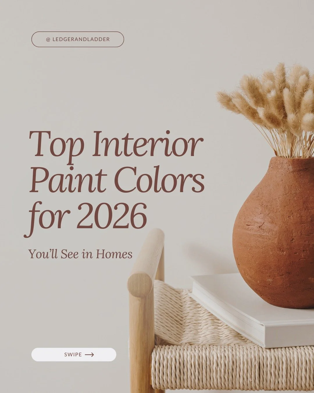 2026 interior paint color trends are clearly moving in one direction: warmer undertones and nature-inspired hues 🤍

After years of cool grays and icy finishes, we&rsquo;re seeing a return to colors that feel grounding and comfortable. Earthy neutral