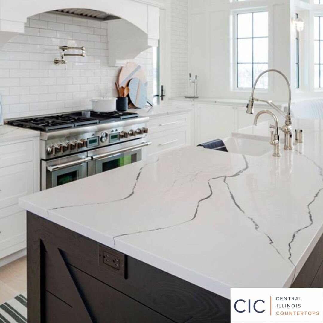 You'll be glad to know you can make your mark in your kitchen with the bold pattern of Cambria's Gladstone quartz. 😁🪨✨
.
.
.
#cambria #cambriaquartz #cambriagladstone #newkitchen #kitchenremodel #kitchen #whitekitchen #centralillinois #centralil #p