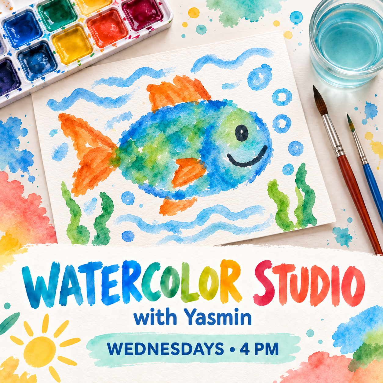 Wednesday Watercolor Studio with Yasmin