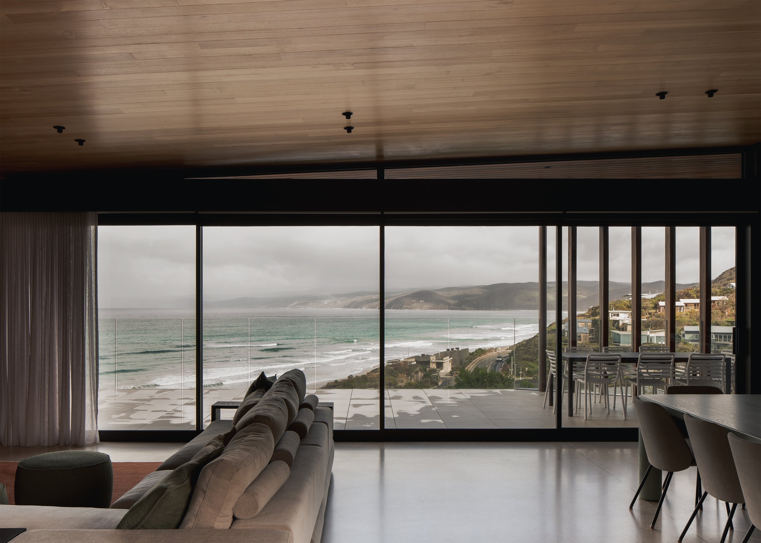 house with ocean views – coastal home interior design – Fairhaven Victoria Australia – Fairhaven by LTD Architectural Design Studio and DOOD Studio – Simple Dwelling