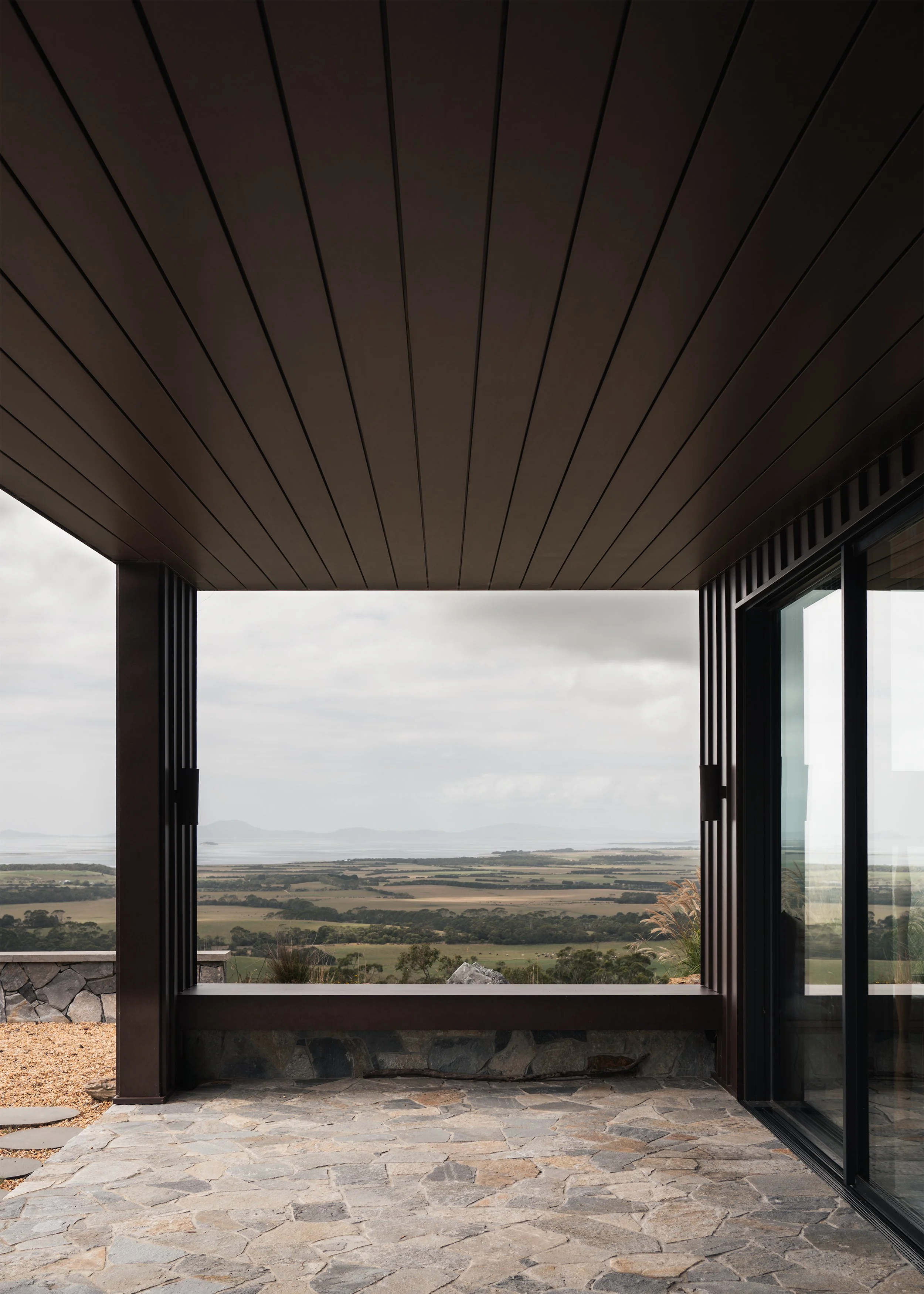 UniCote corten metal cladding – rural house design – Fish Creek House – Fish Creek Victoria Australia – Horizon House by Neil Architecture – Simple Dwelling
