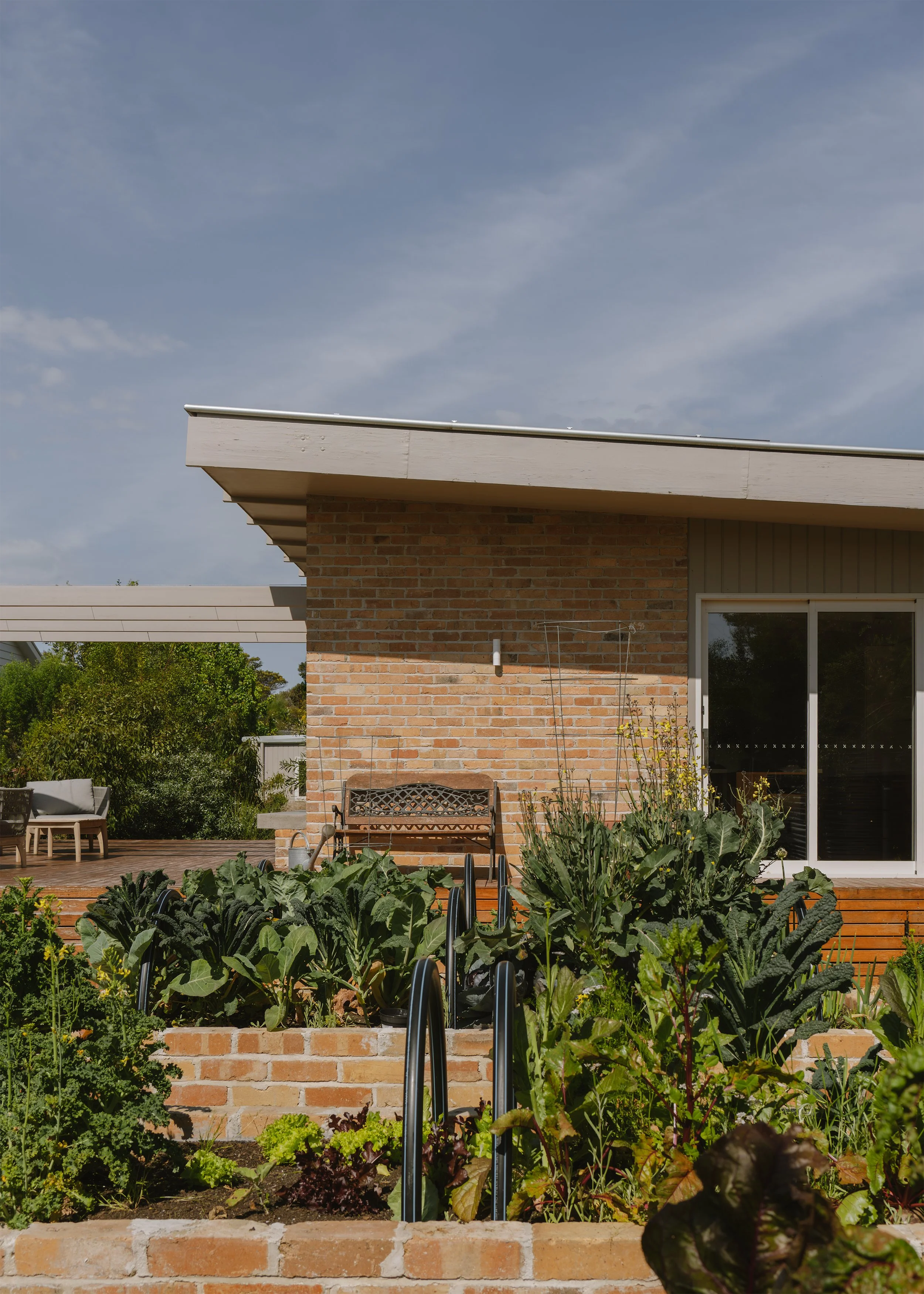 Australian residential architecture – vegetable garden – Barwon Heads Victoria Australia – Fisherman's Walk by Megowan