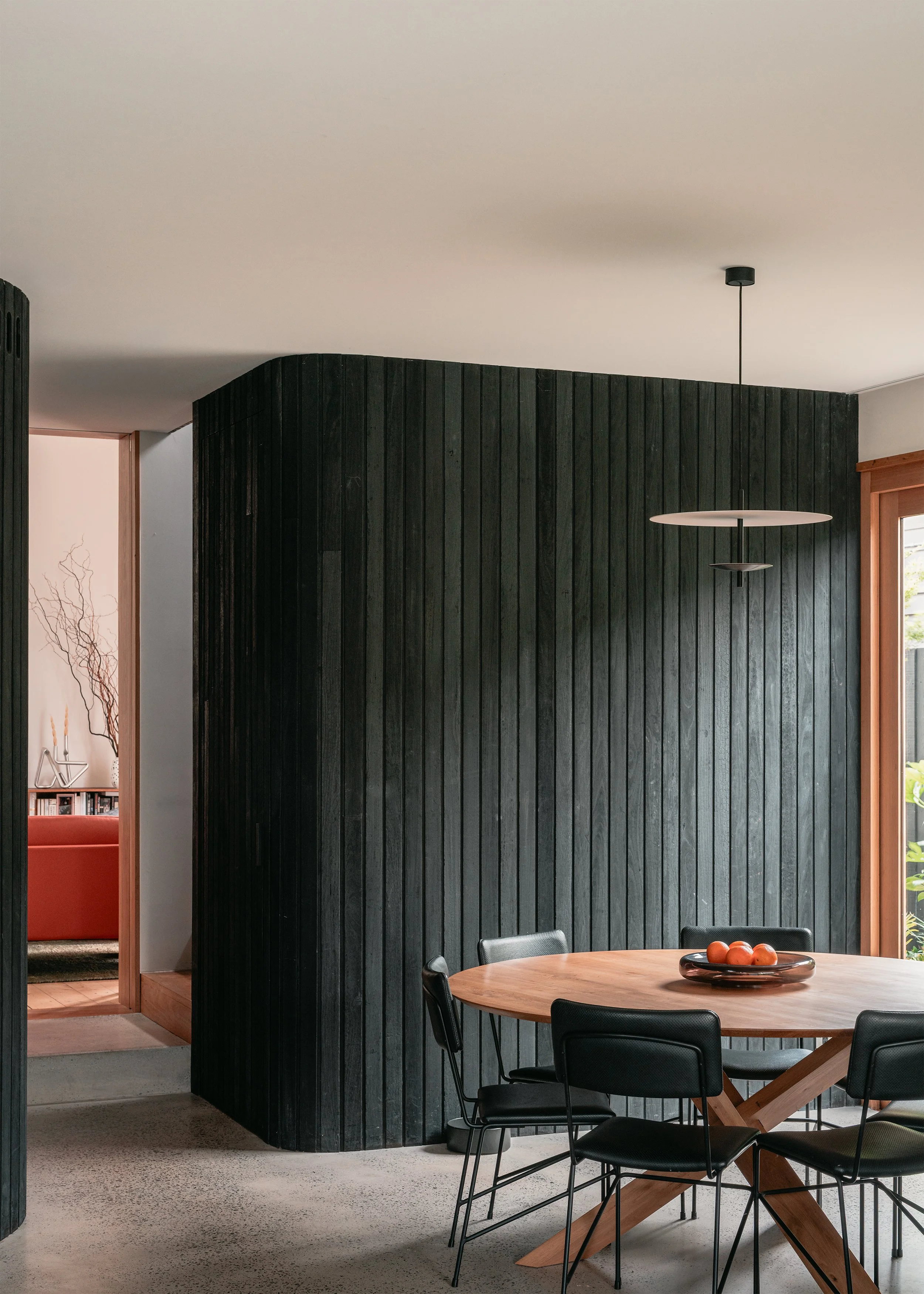 shou sugi ban cladding interior – modern house extension – Australian house design – Northcote Victoria Australia – Northcote House by Olaver Architecture – Simple Dwelling