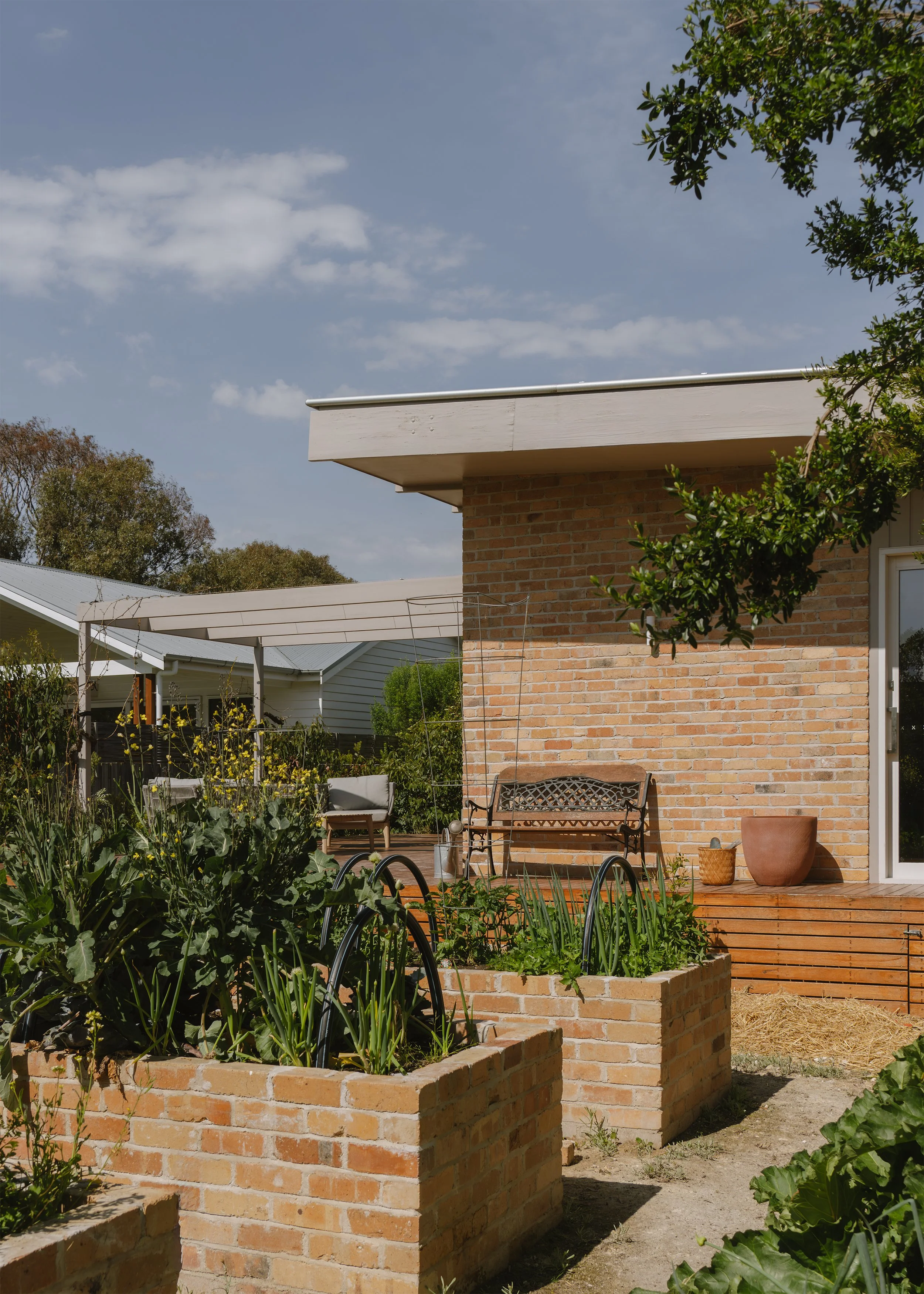 Australian residential architecture – vegetable garden – Barwon Heads Victoria Australia – Fisherman's Walk by Megowan