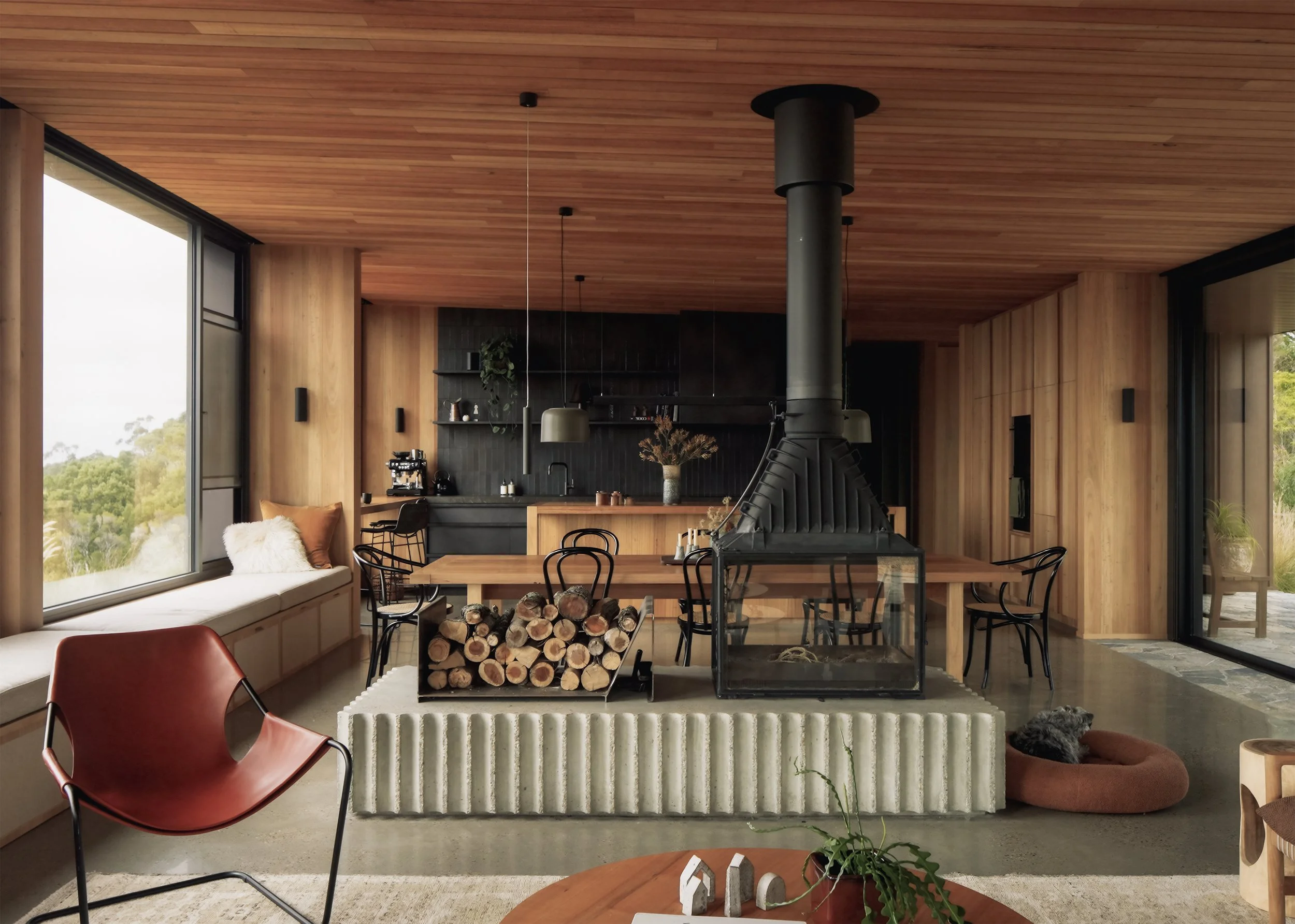 rural interior design – rural house design – Fish Creek House – Fish Creek Victoria Australia – Horizon House by Neil Architecture – Simple Dwelling