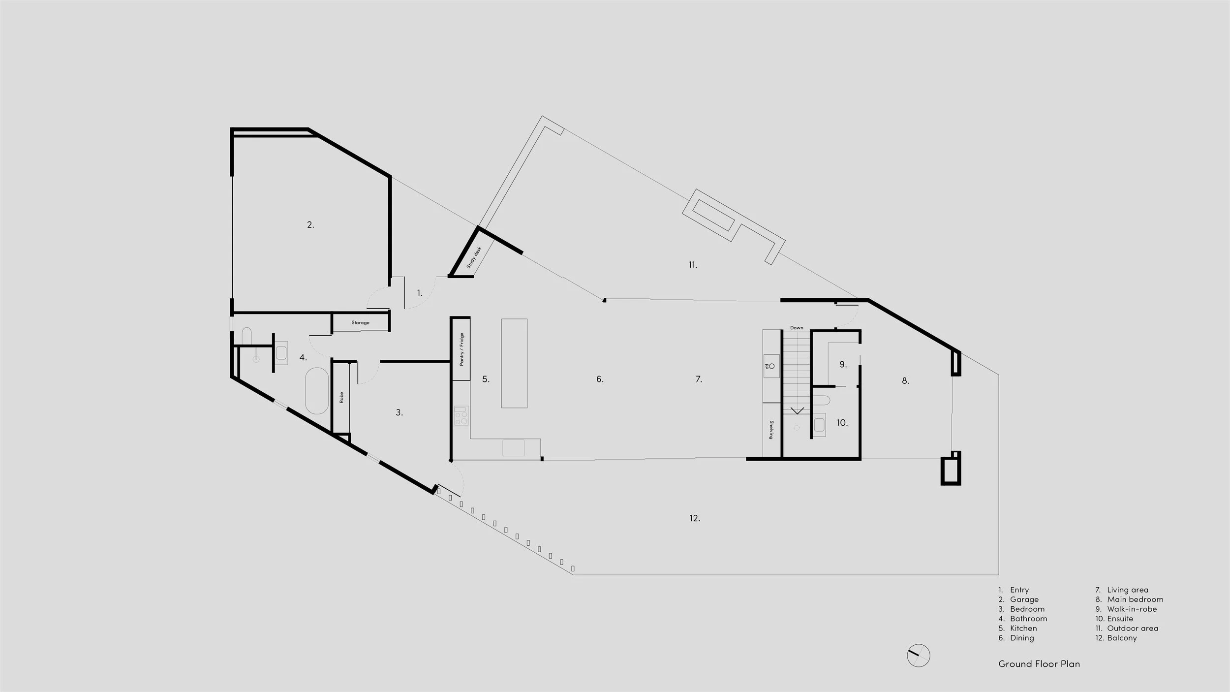 coastal house floor plan design – architect designed coastal house – Fairhaven Victoria Australia – Fairhaven by LTD Architectural Design Studio and DOOD Studio – Simple Dwelling