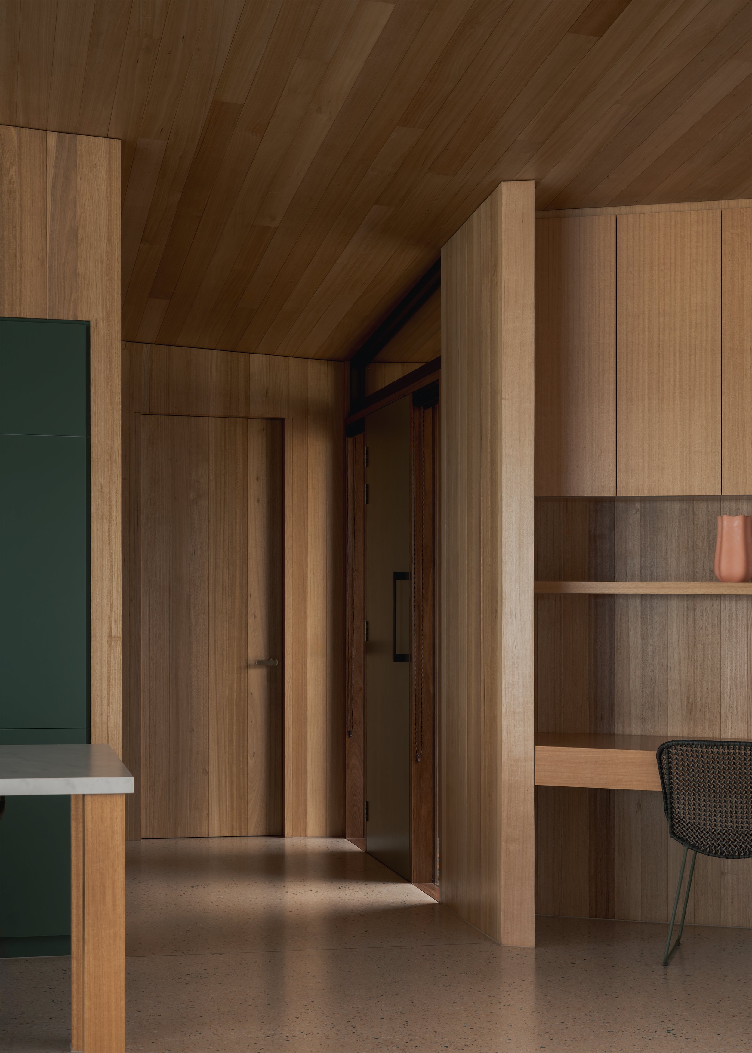 home entry design – coastal home interior design – Fairhaven Victoria Australia – Fairhaven by LTD Architectural Design Studio and DOOD Studio – Simple Dwelling