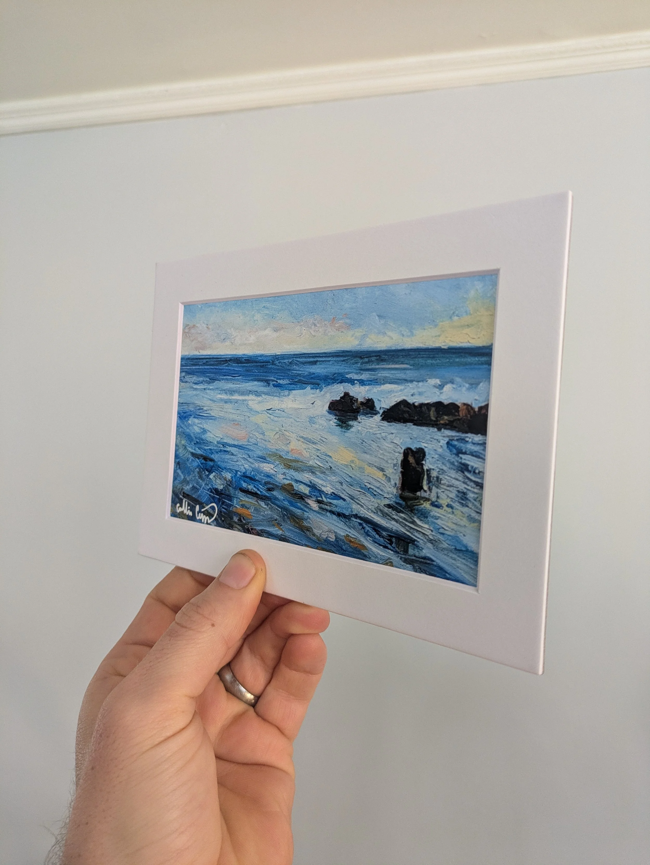 North Point State Park Print Sparrows Point Collin Cessna beach Maryland water oil painting bay md