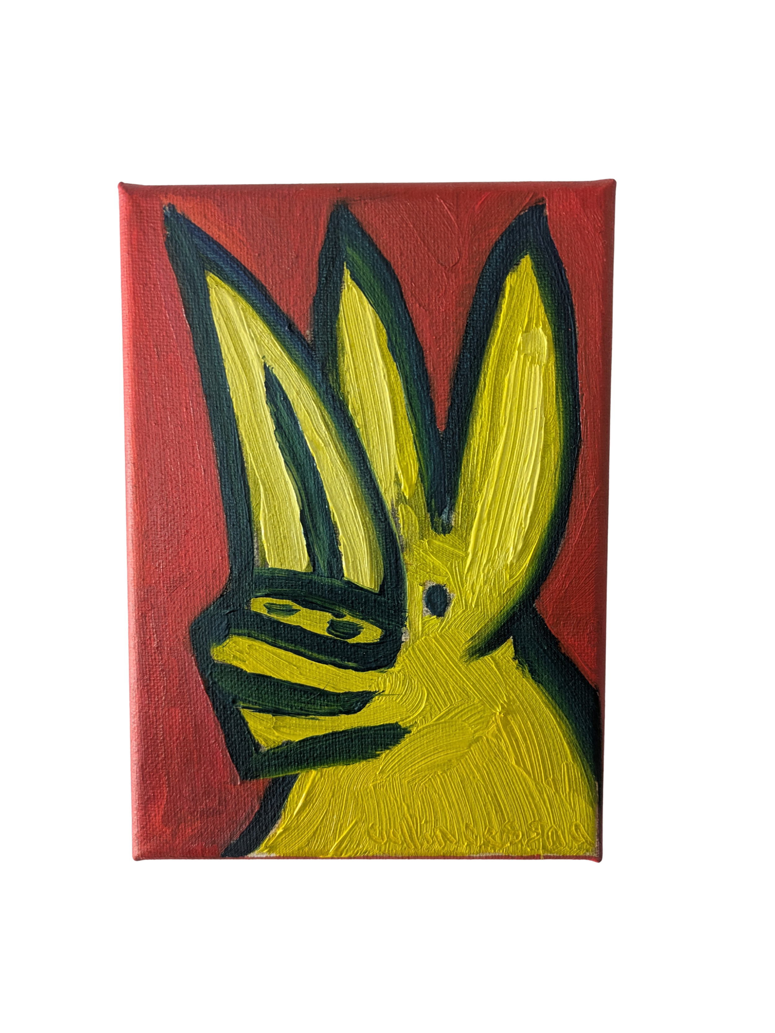 Bat Oil painting on canvas original artwork collin cessna maryland MD nocturnal wildlife