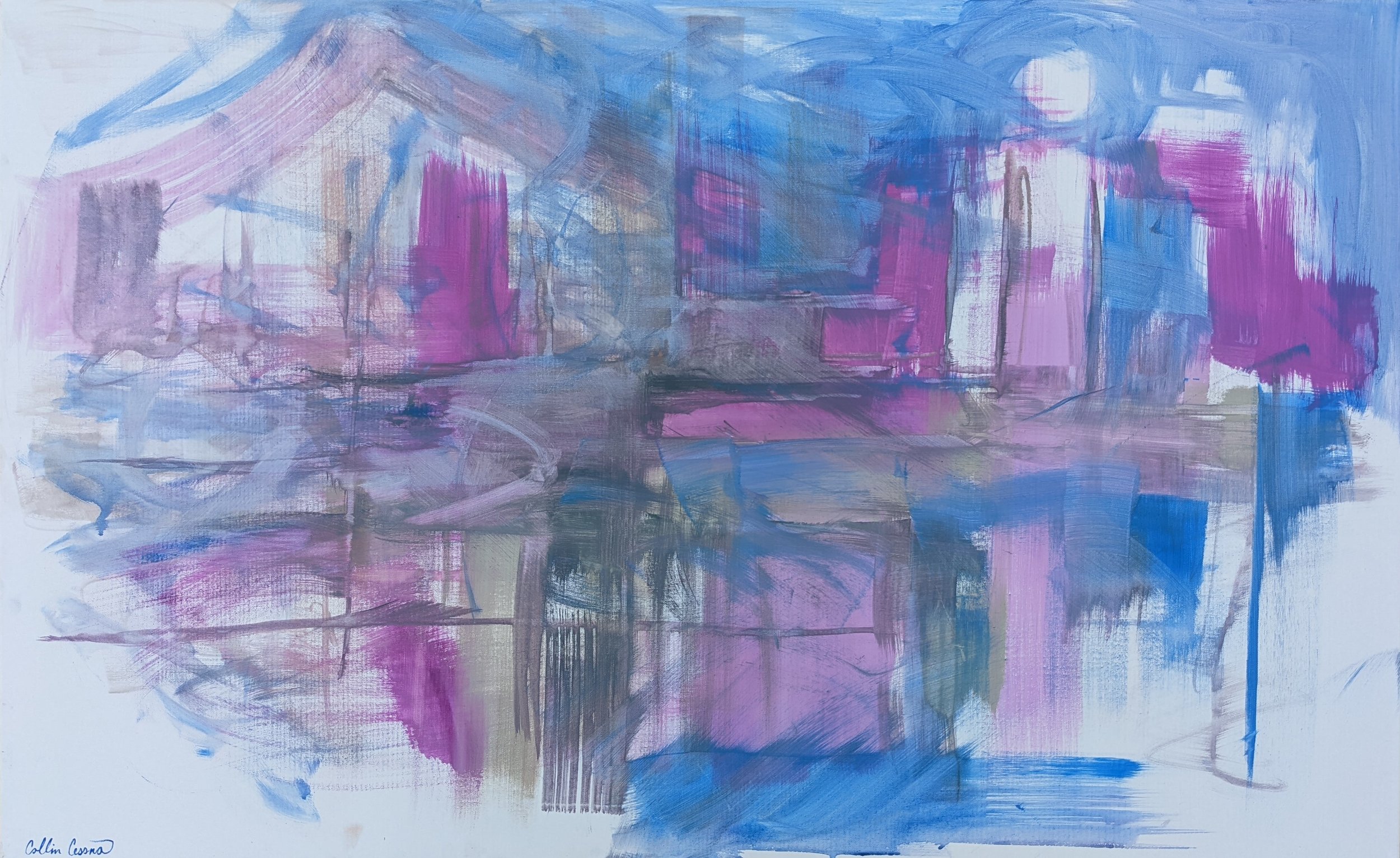 large baltimore art painting collin cessna artwork canvas acrylic original abstract