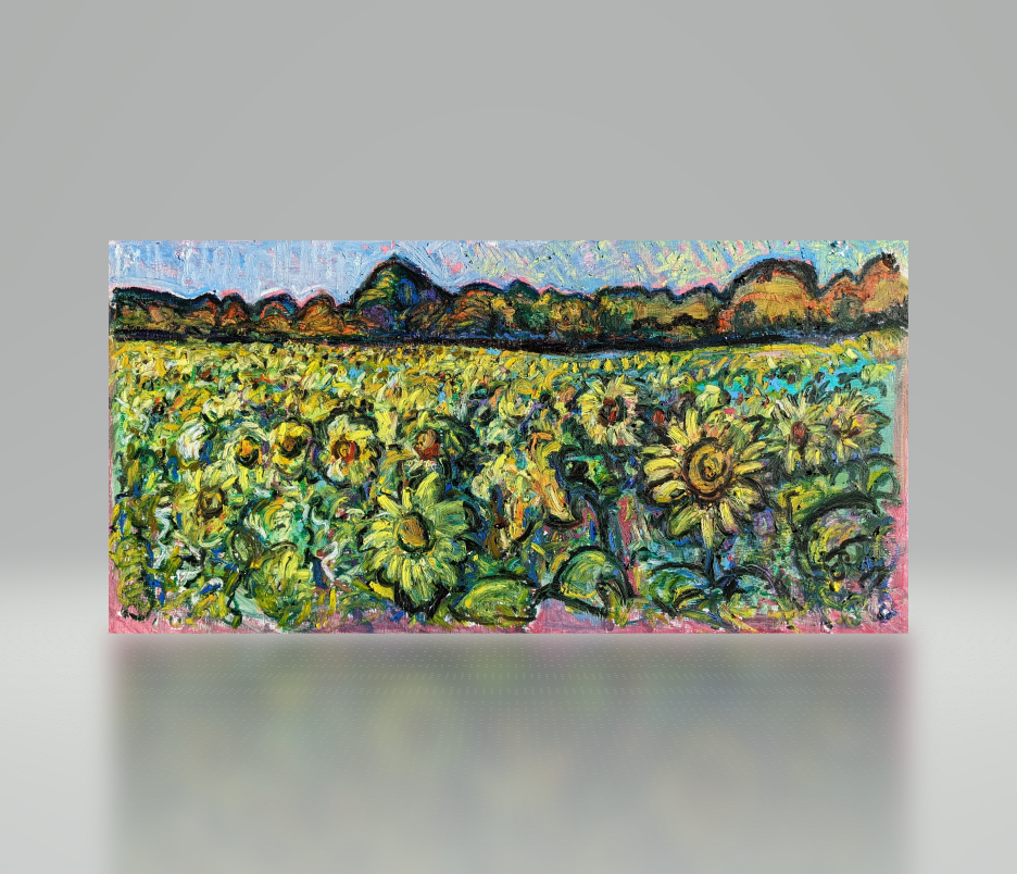 jarrettsvile sunflowers sunflower artist painter artwork canvas collin cessna artwork art pastel