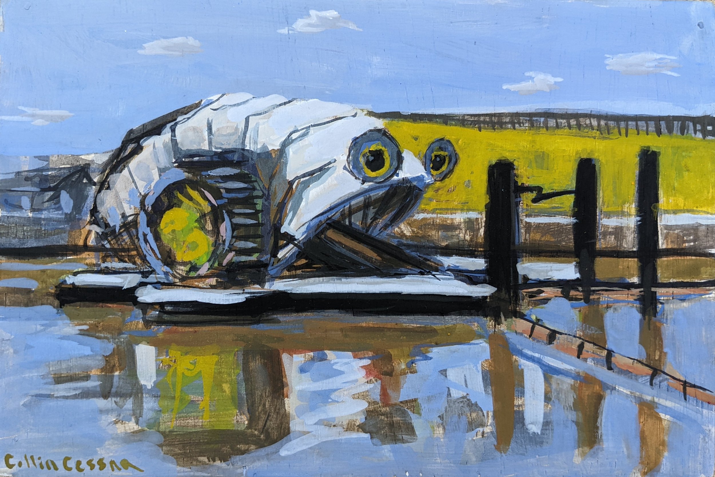 mr. trash wheel artist art artwork baltimore harbor east jones fall md painter collin cessna