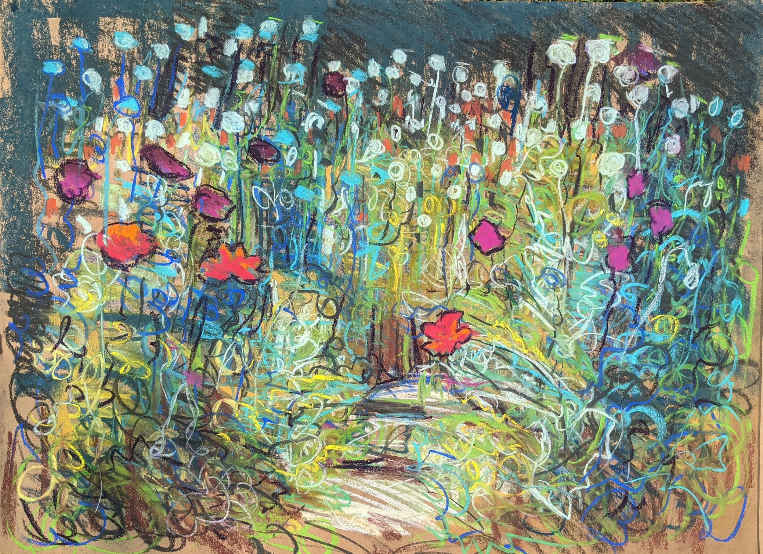 Poppies garden ladew gardens artist artwork nature flowers collin cessna