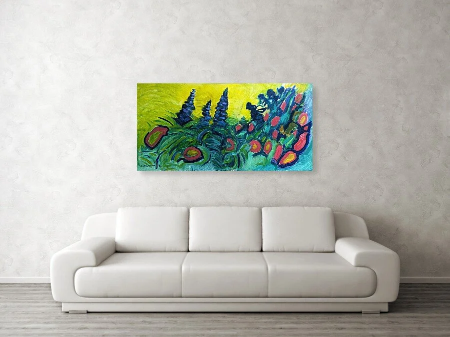 24" x 48" - Original - 'Lupine Shrine'
