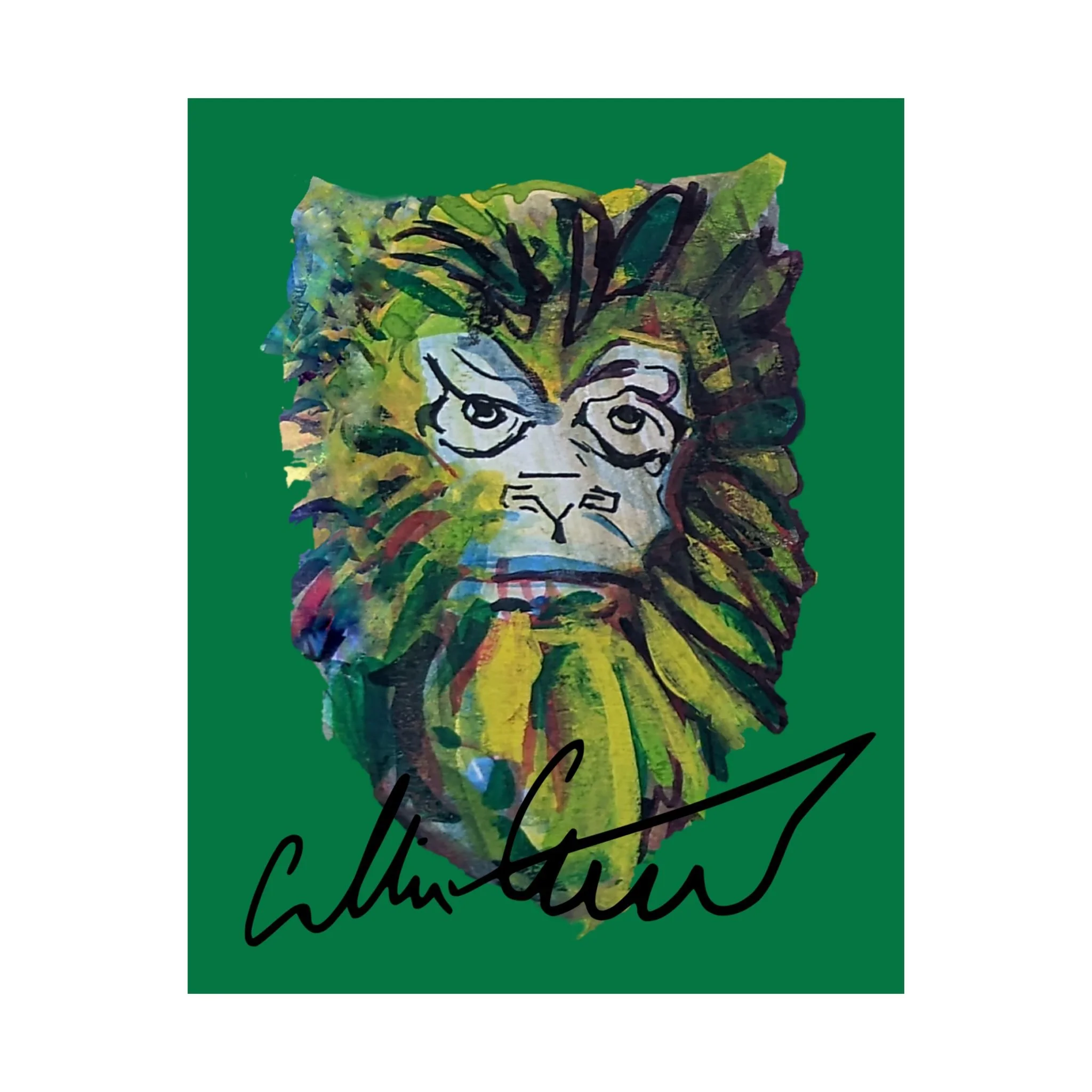 Gorilla sketch psychedelic drawing mushrooms acid collin cessna t shirt art artwork monkey primate