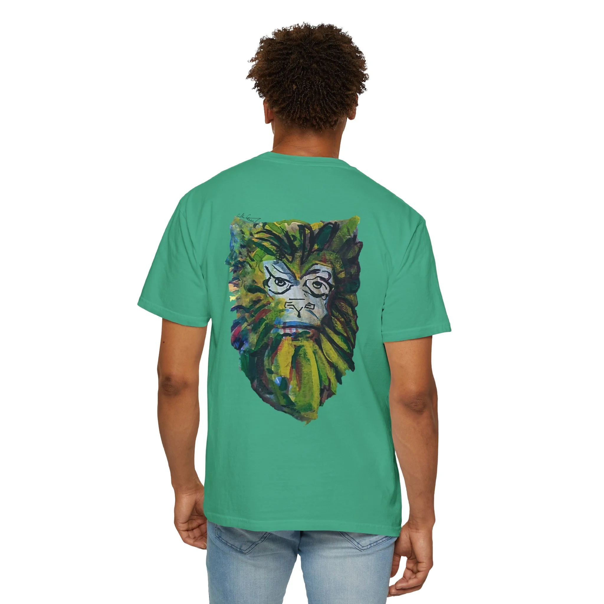 Gorilla sketch psychedelic drawing mushrooms acid collin cessna t shirt art artwork monkey primate