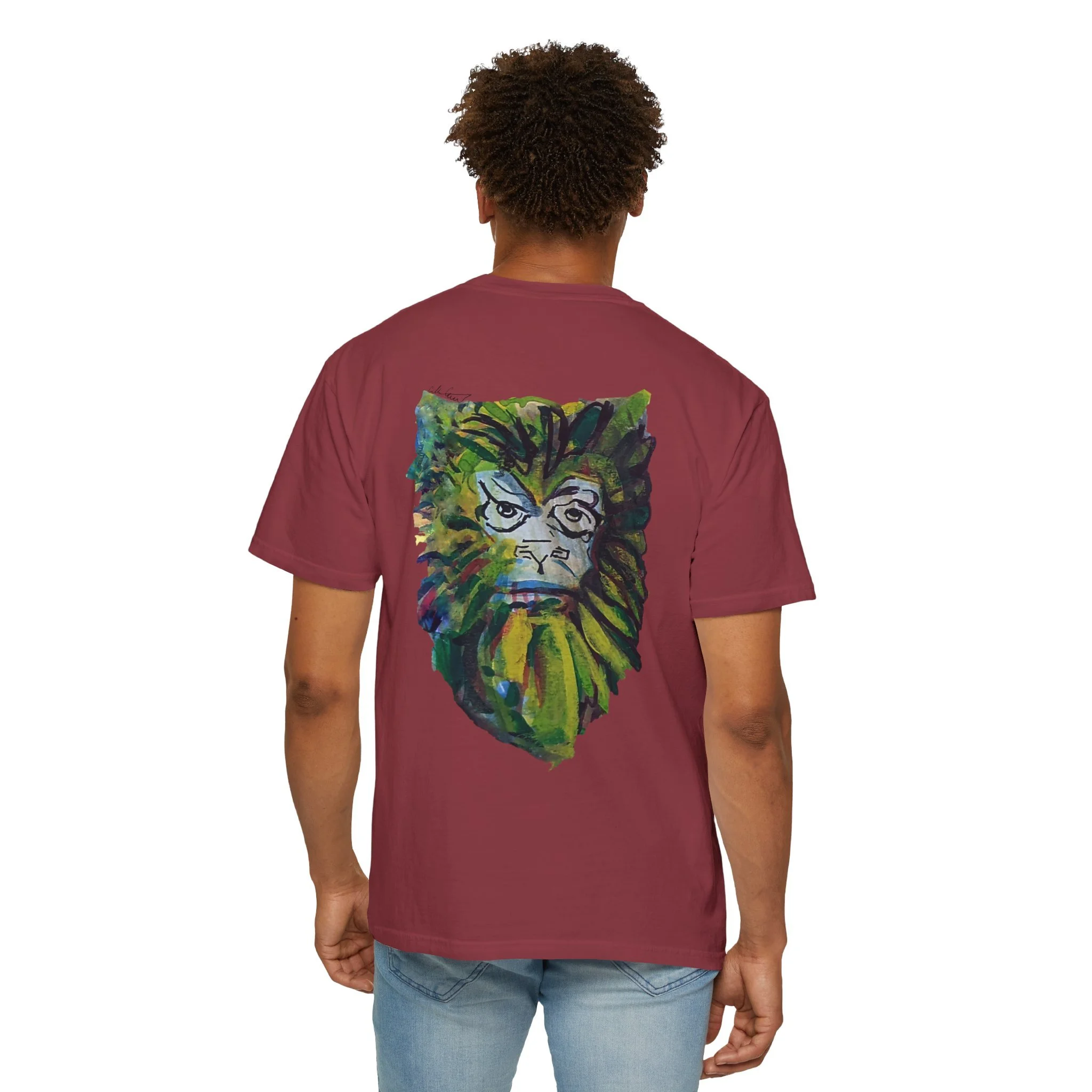 Gorilla sketch psychedelic drawing mushrooms acid collin cessna t shirt art artwork monkey primate