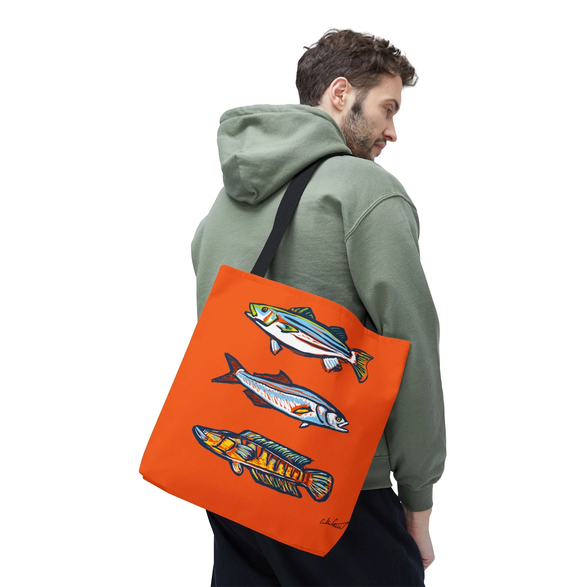 non-ai baltimore harbor maryland fish gallery orange bright bag
