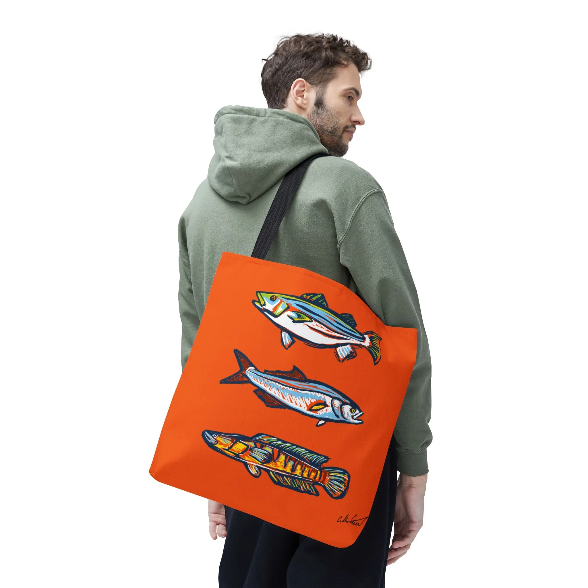 non-ai baltimore harbor maryland fish gallery orange bright bag