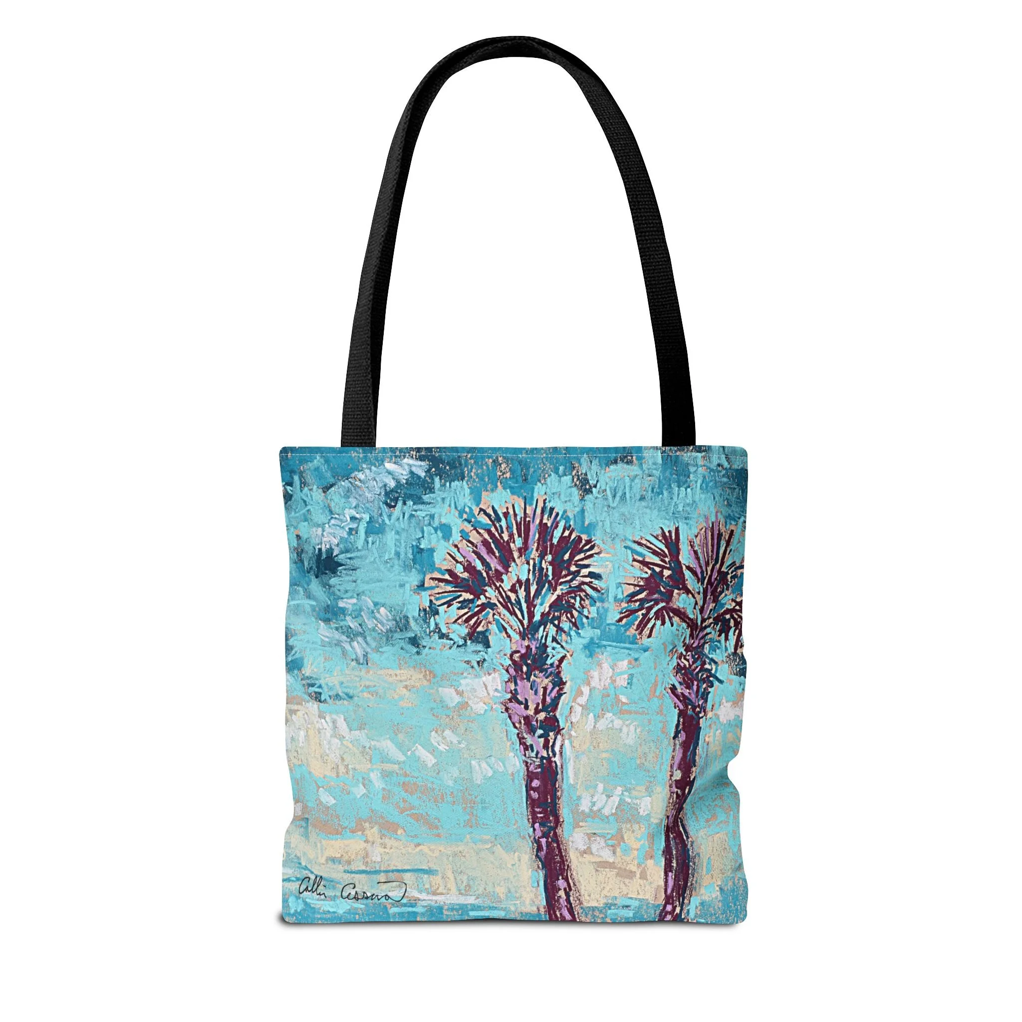Tropical Beach Sunset Bag Tote Collin Cessna Artwork