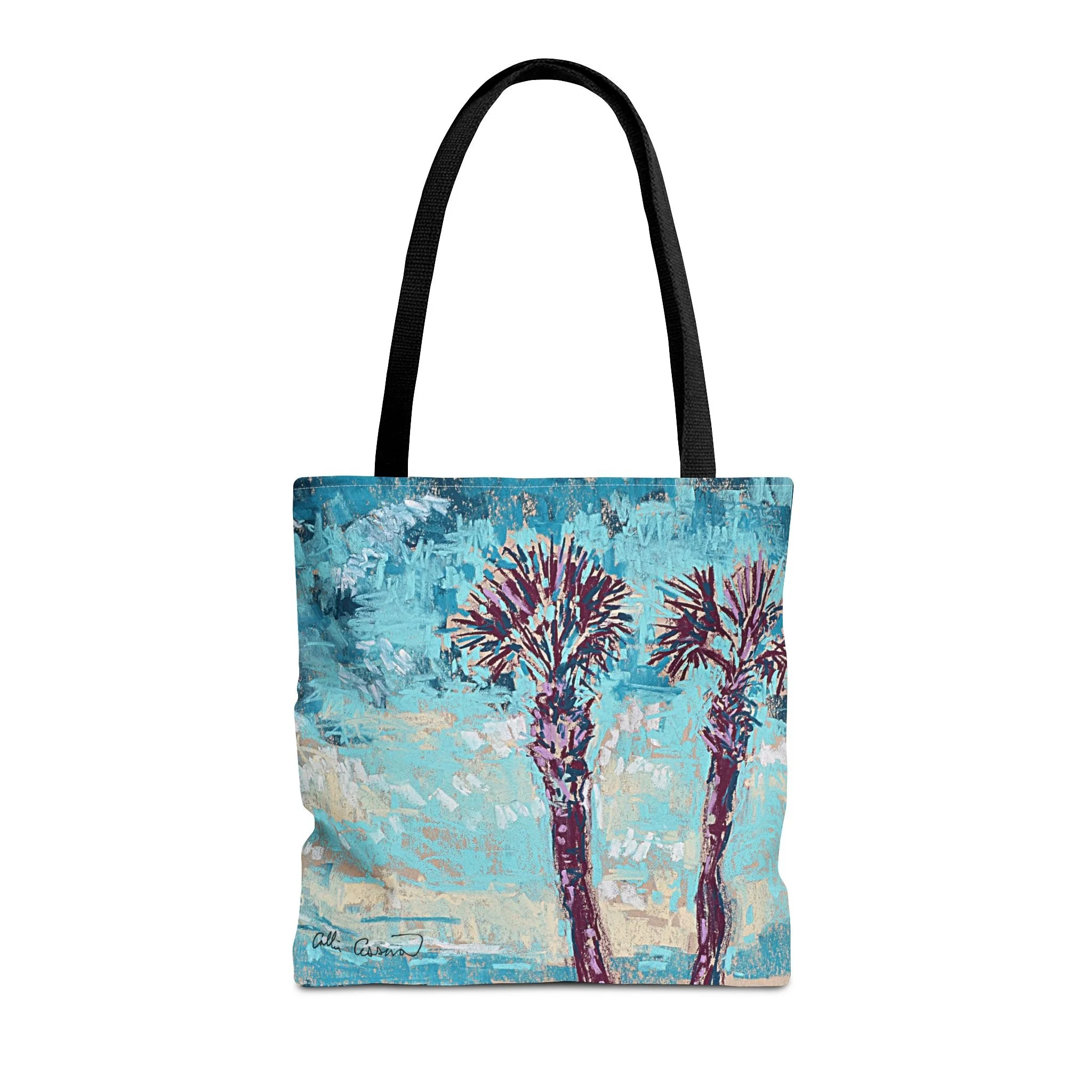 Tropical Beach Sunset Bag Tote Collin Cessna Artwork