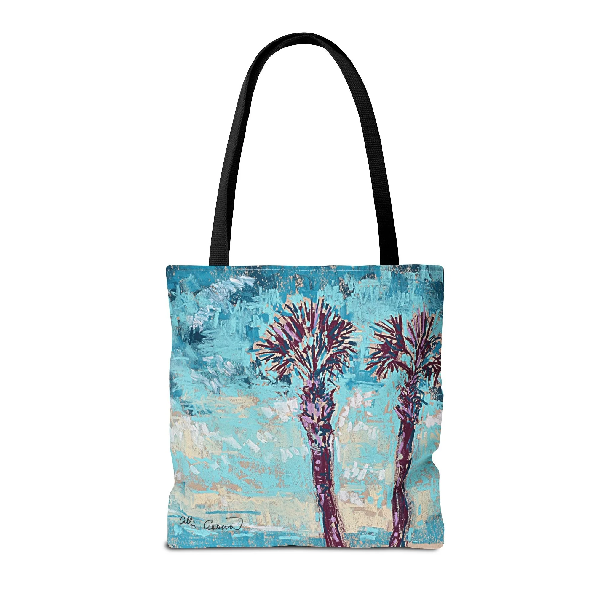 Tropical Beach Sunset Bag Tote Collin Cessna Artwork